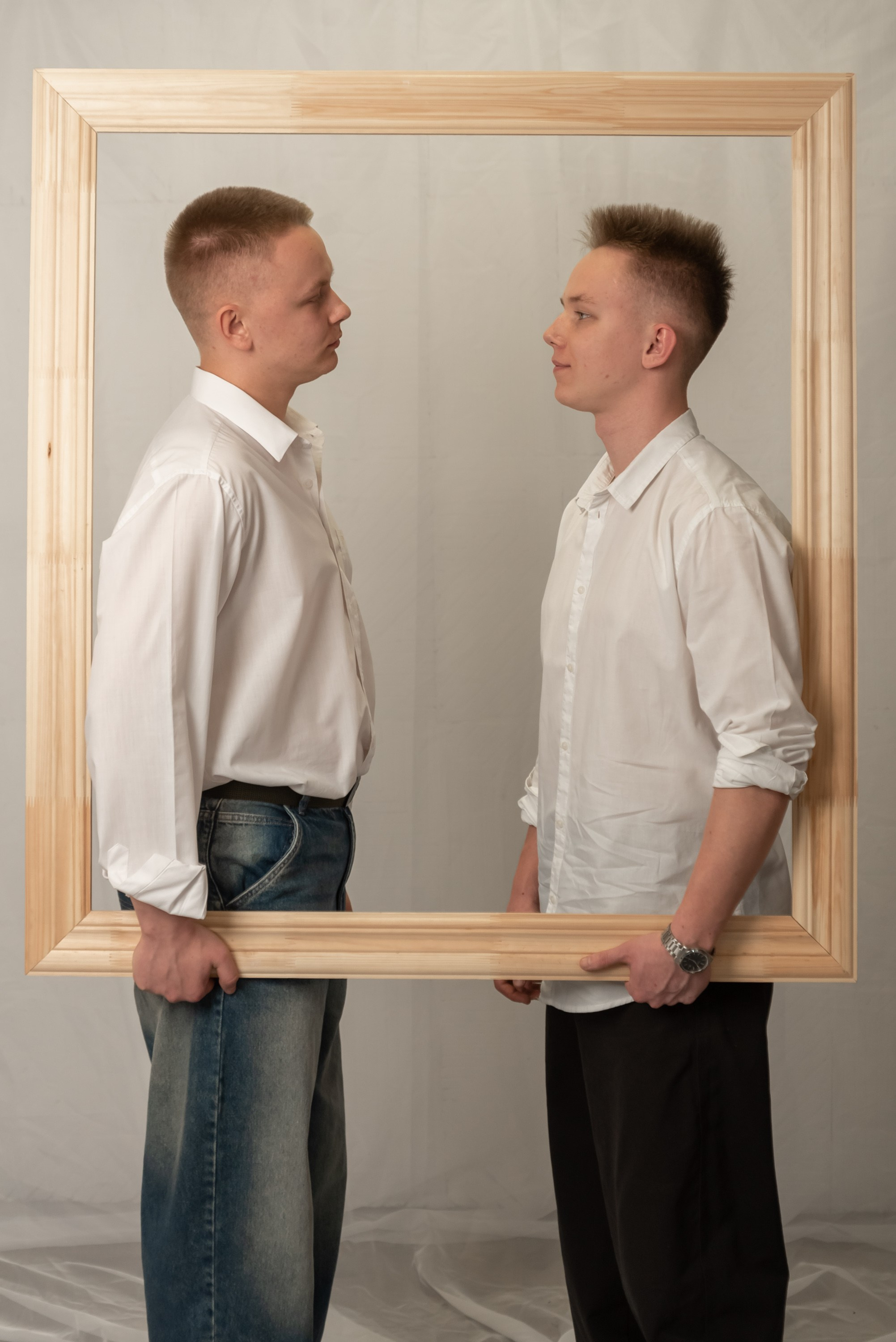 Семейная съемка в студии. Фотограф Тула творческие фотосессии недорого Ольга Ромашина