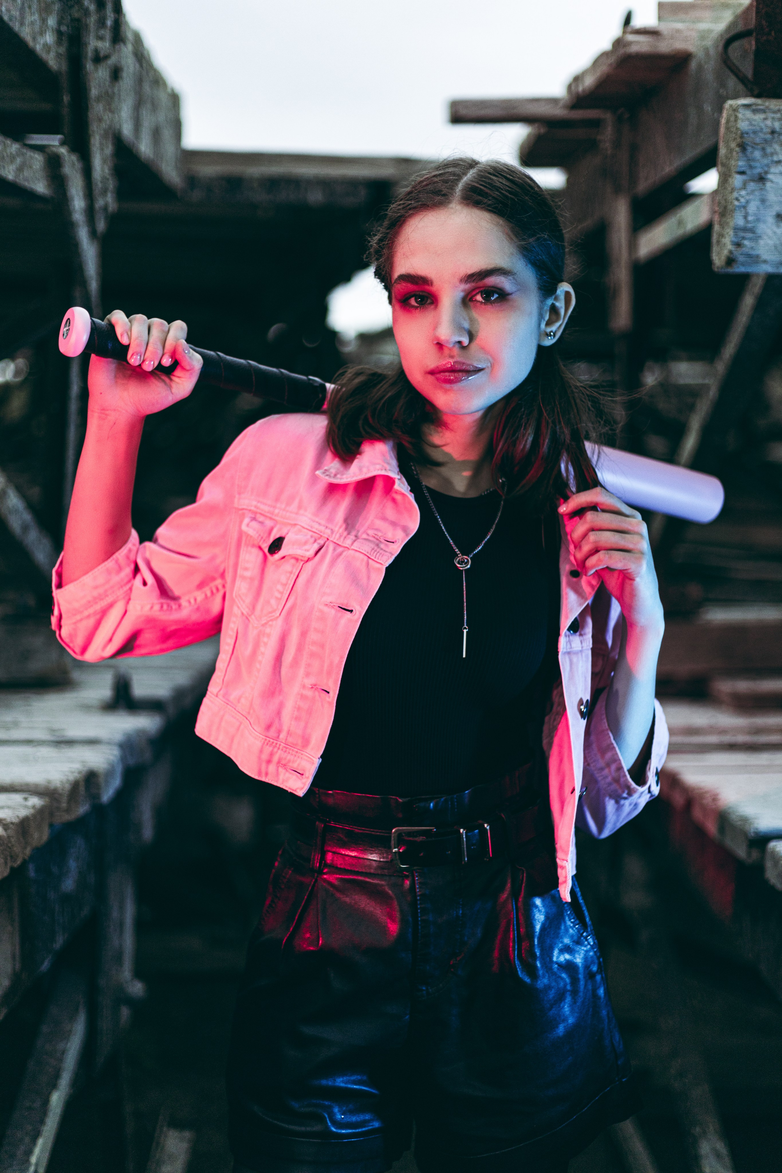 Алина, бита, цепь. Фотограф, Таганрог, Руслан Степущенко