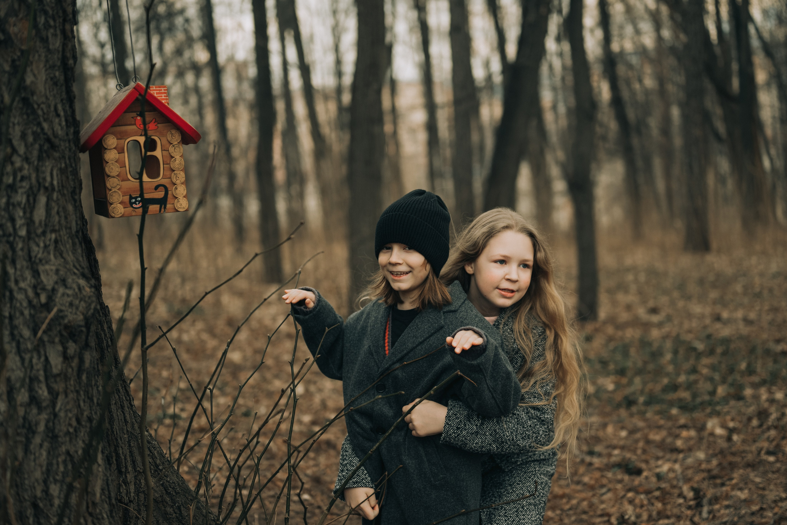 Весенняя прогулка. Аня, Егор, Эми и Миша. Семейный фотограф в Москве Дарья Пузикова
