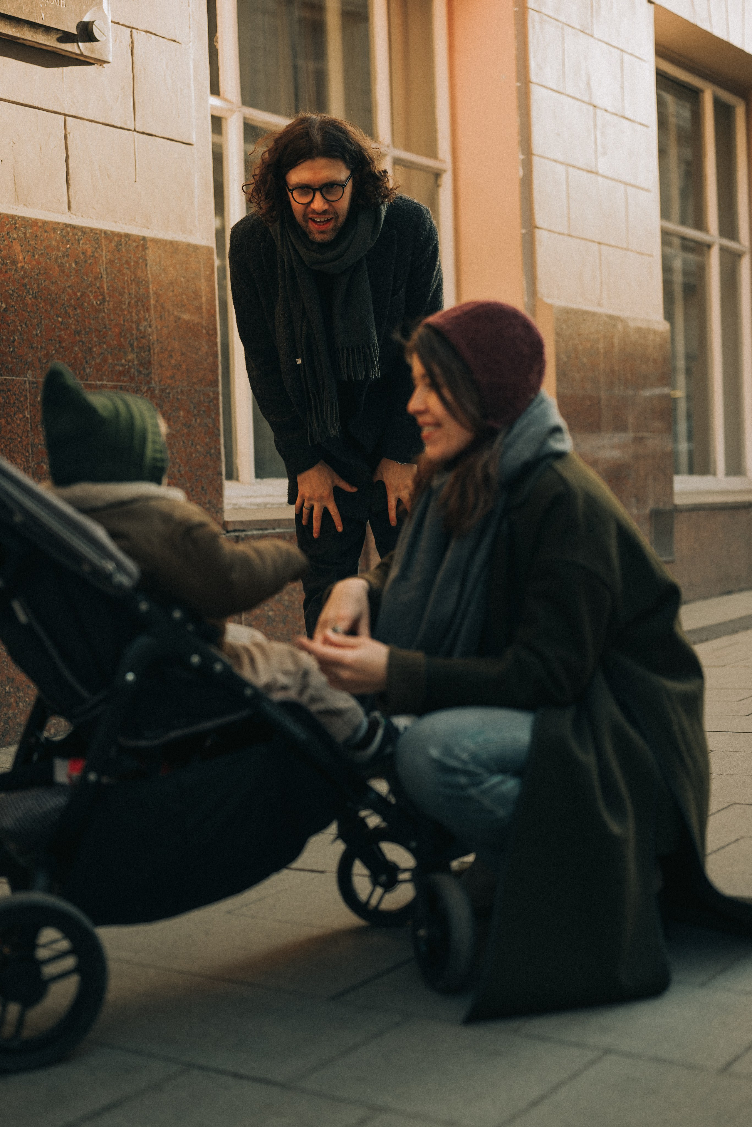 Прогулка по Москве. Ксения, Лев и Аркадий. Семейный фотограф в Москве Дарья Пузикова