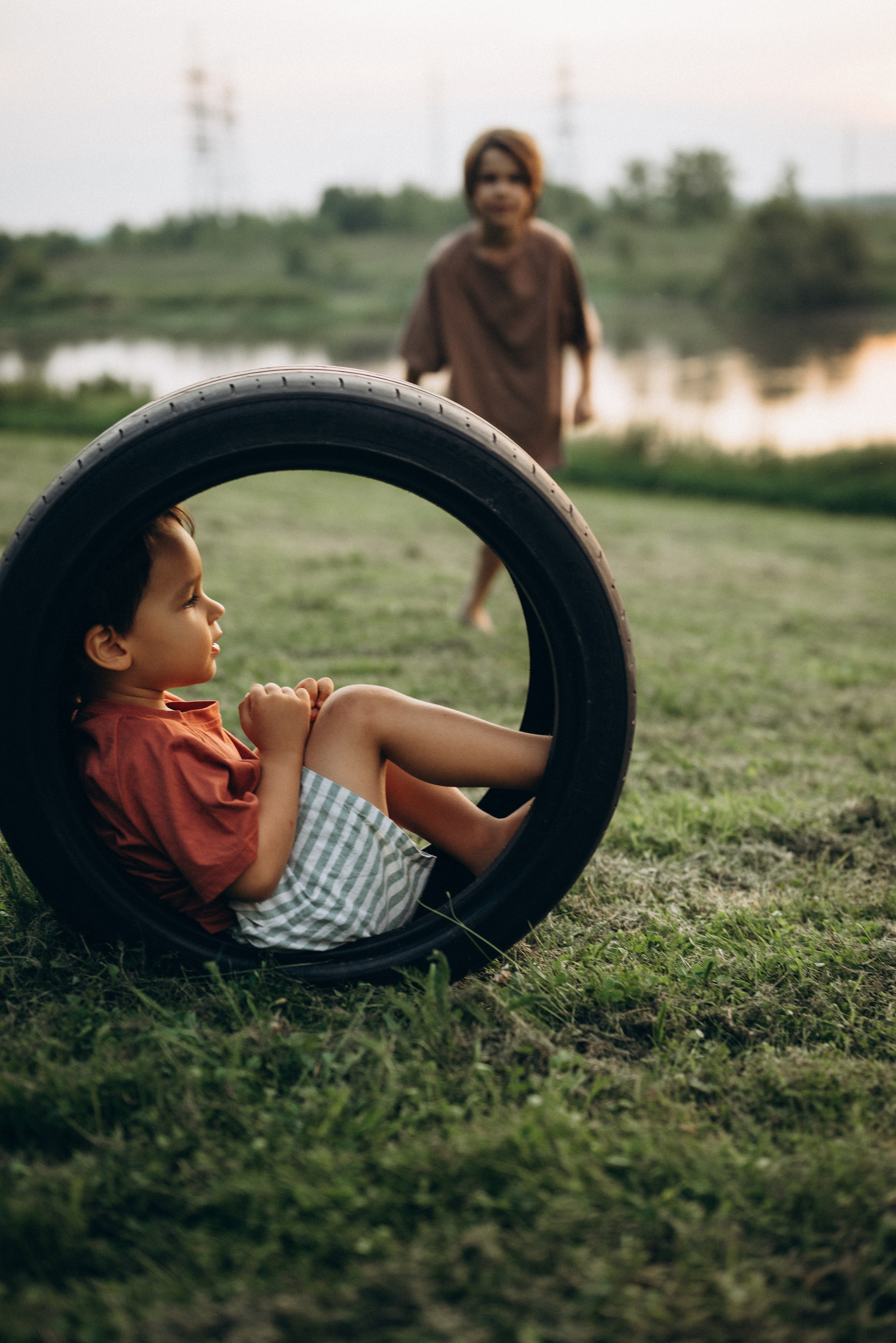 Игры на закате. Семейный фотограф в Москве Дарья Пузикова