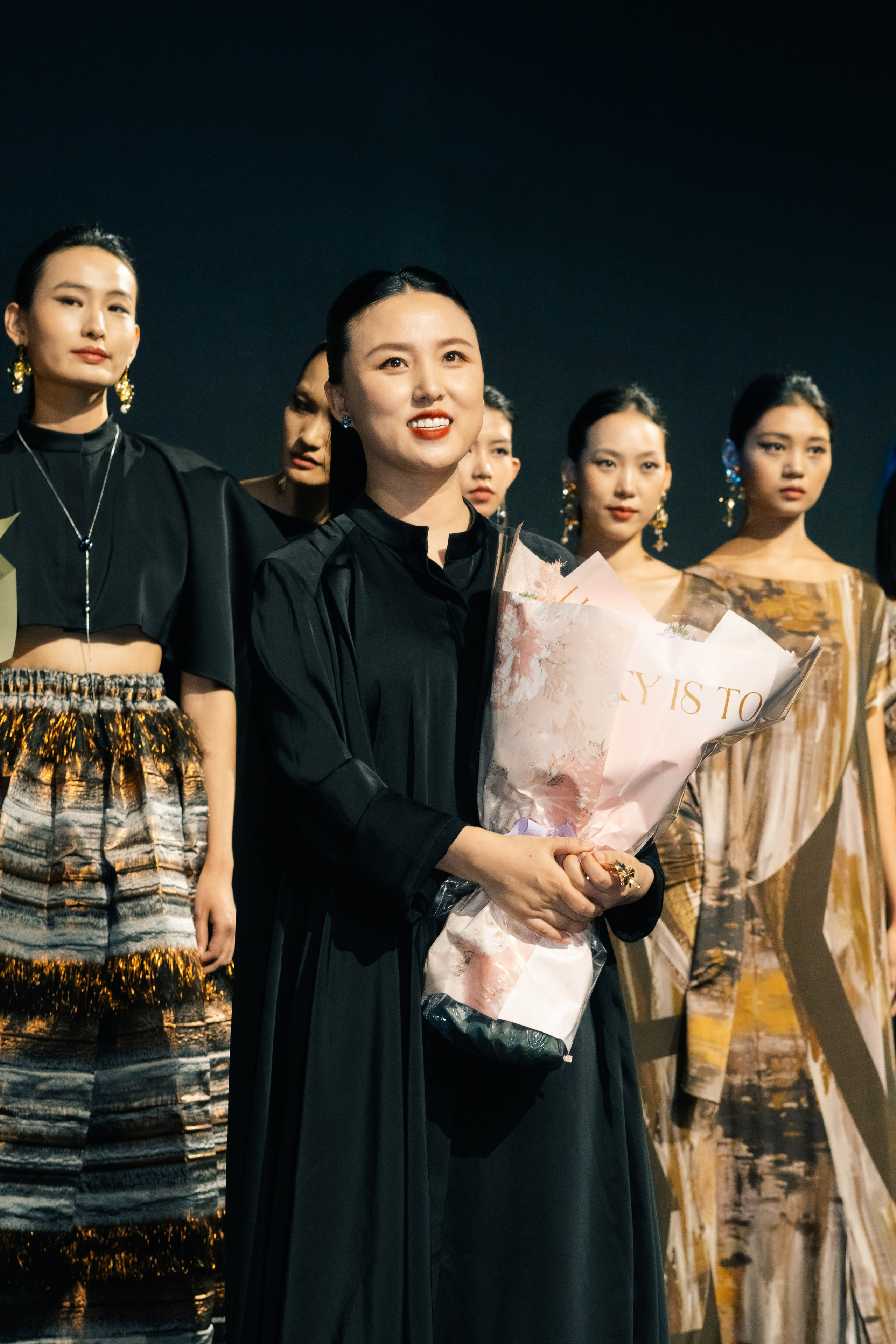 Backstage at Beijing Fashion