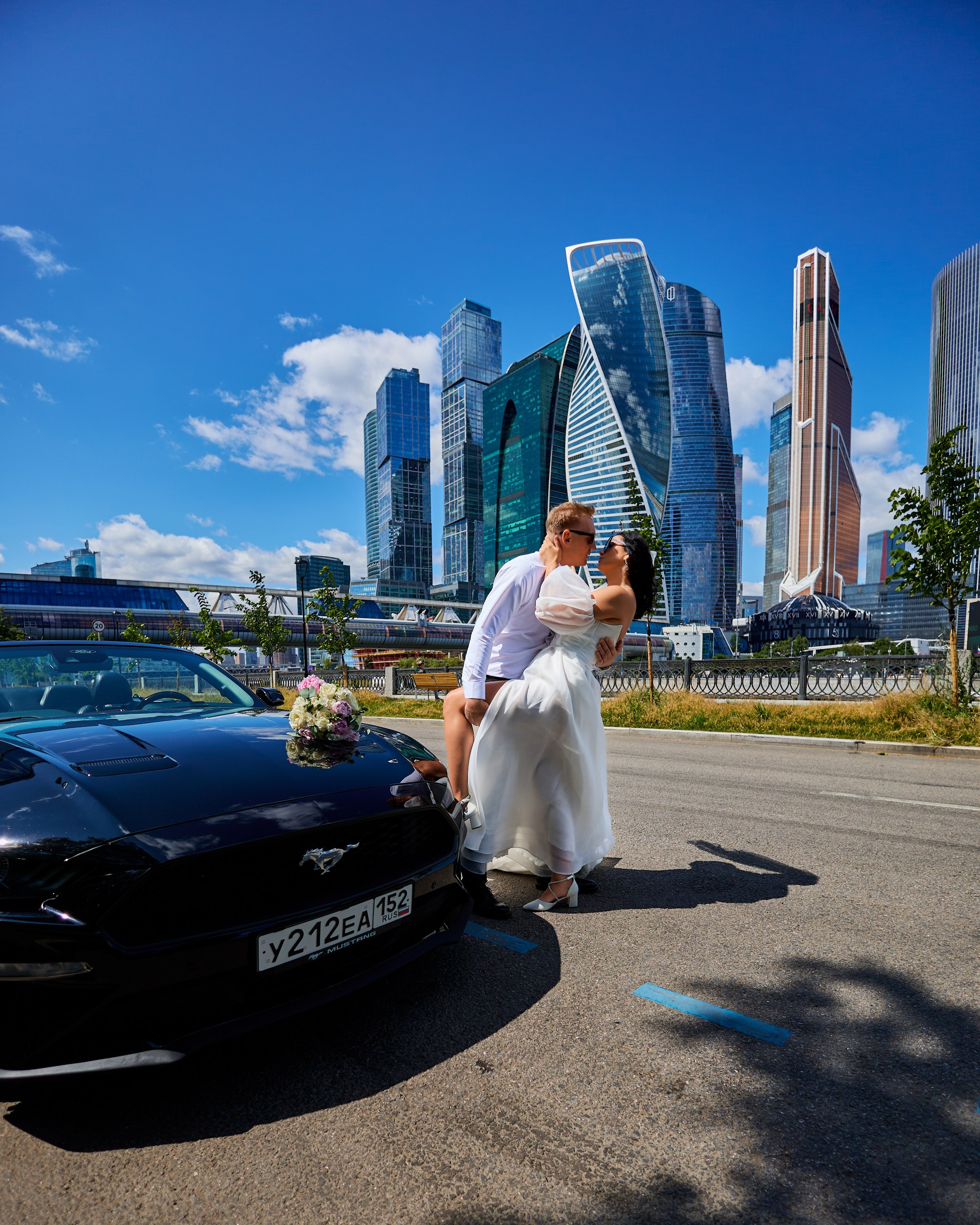 Свадебная фотосессия в Москва-Сити. Свадебный фотограф Сергей Колбинский