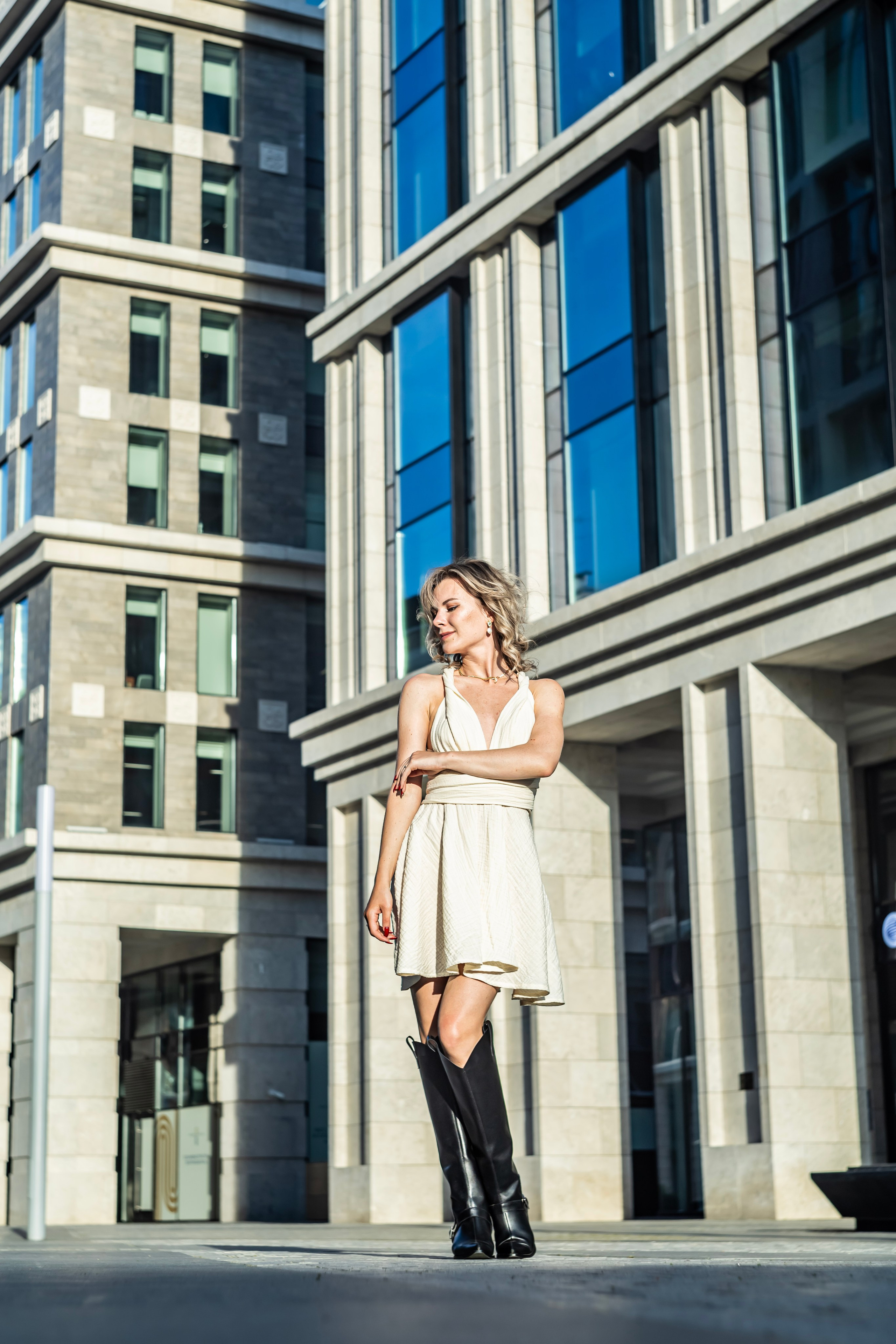 Невская ратуша и Большеохтинский мост (2025). Драчёва Елена портретный фотограф Санкт-Петербург