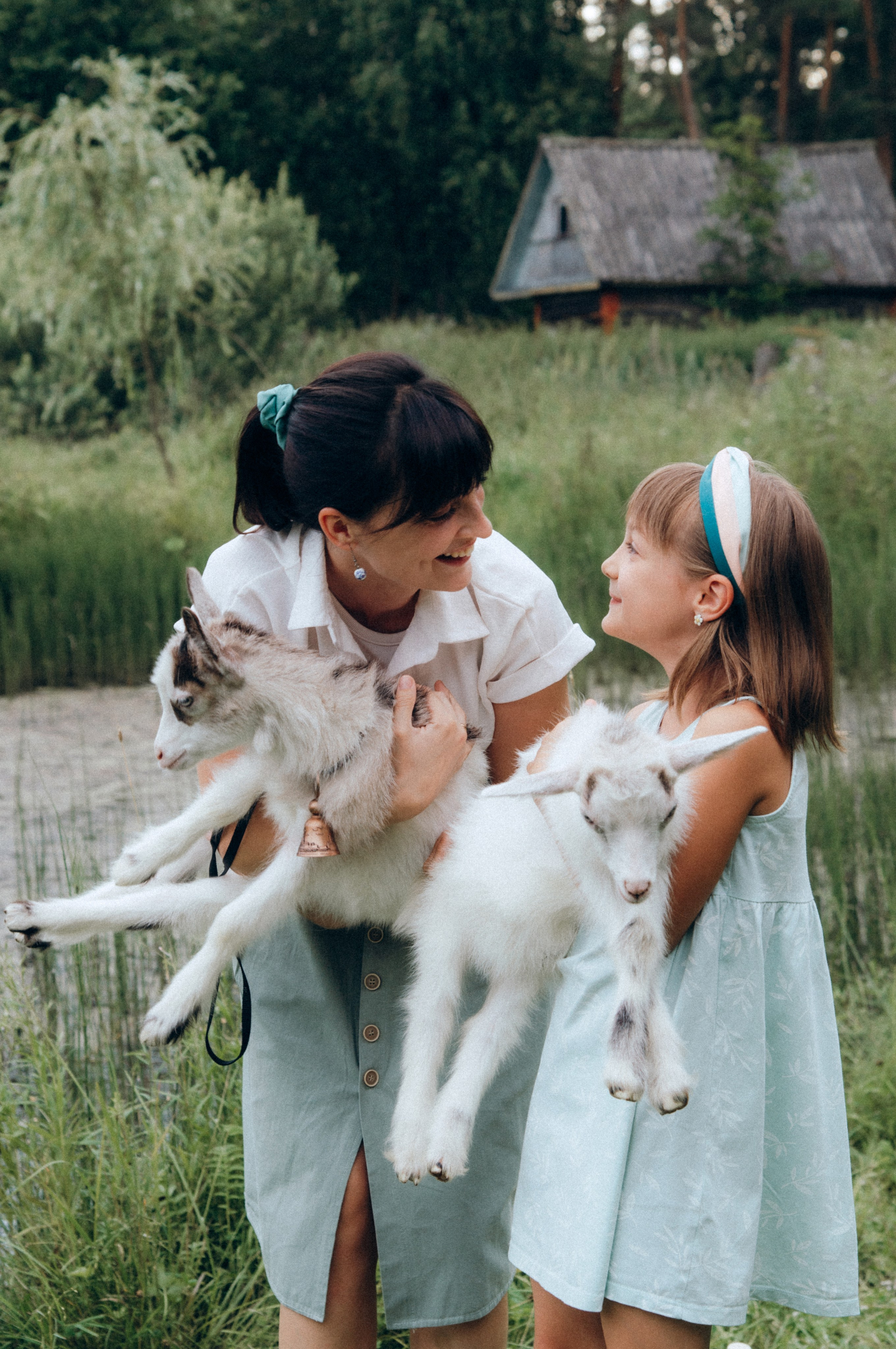 С козочками в Ульяновке. Фотограф в Санкт-Петербурге Кристина Брянская