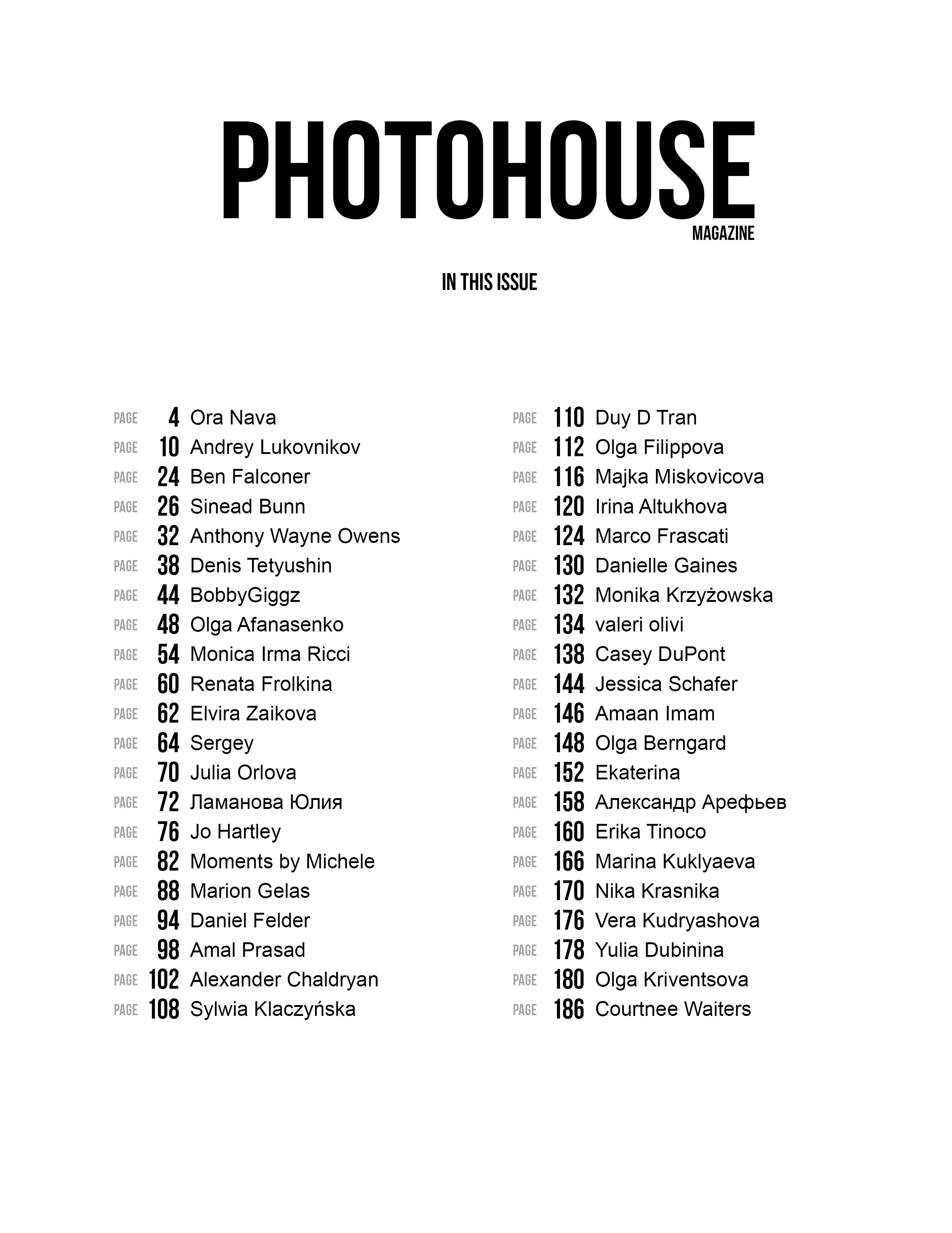 Photography Journal – Magazine Features and Published Works