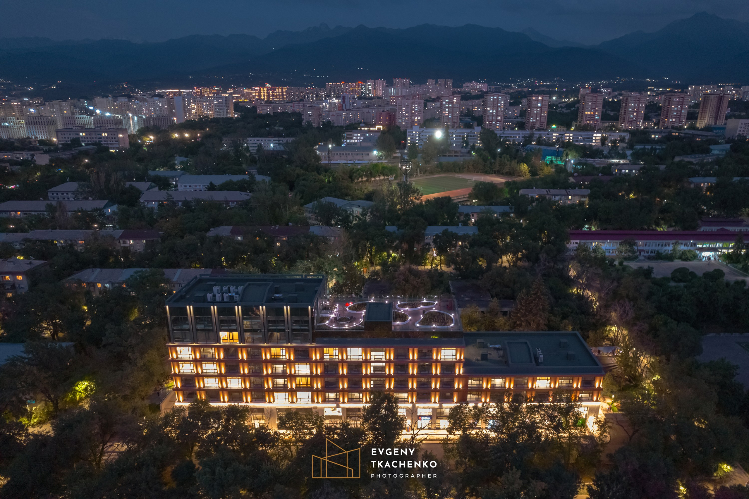 Общежитие университета NarXoz в Алматы. Архитектурный и интерьерный фотограф в Казахстане