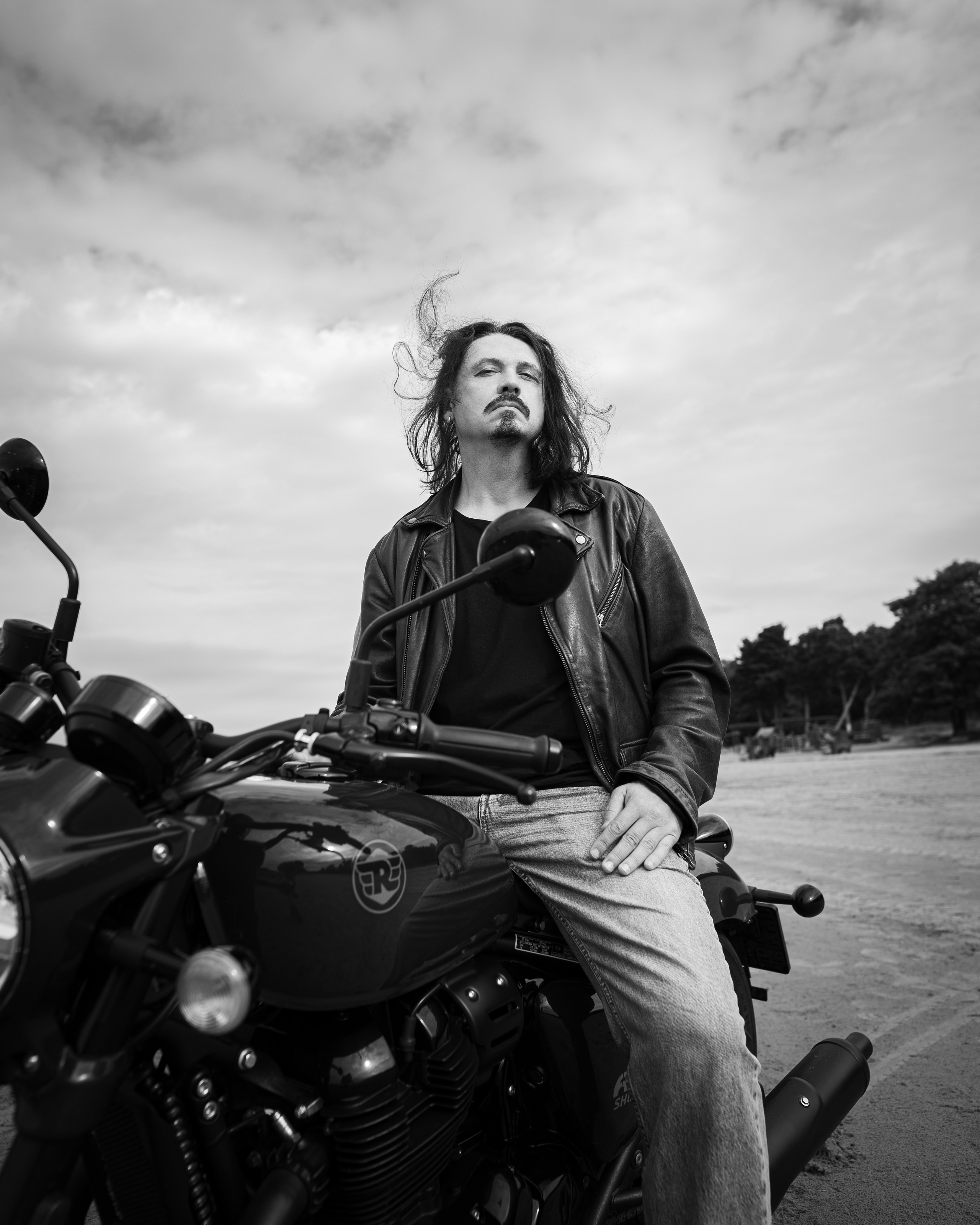 Портретная фотосессия с байкером. Портретный фотограф Санкт-Петербург Арнольд