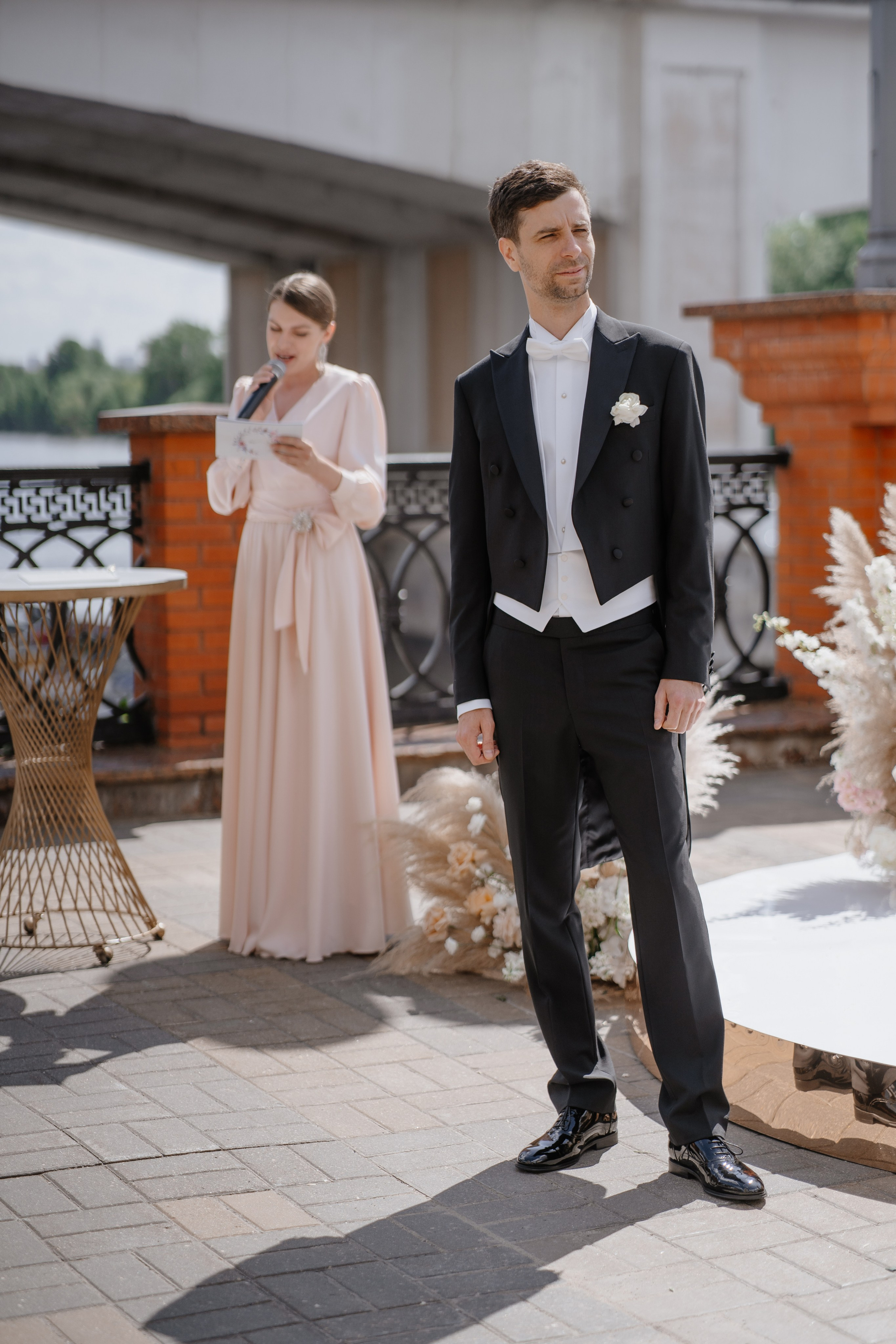 Выездная регистрация свадьбы в ресторане River Club Moscow. Свадебный и семейный фотограф в Москве Светлана Зоткина