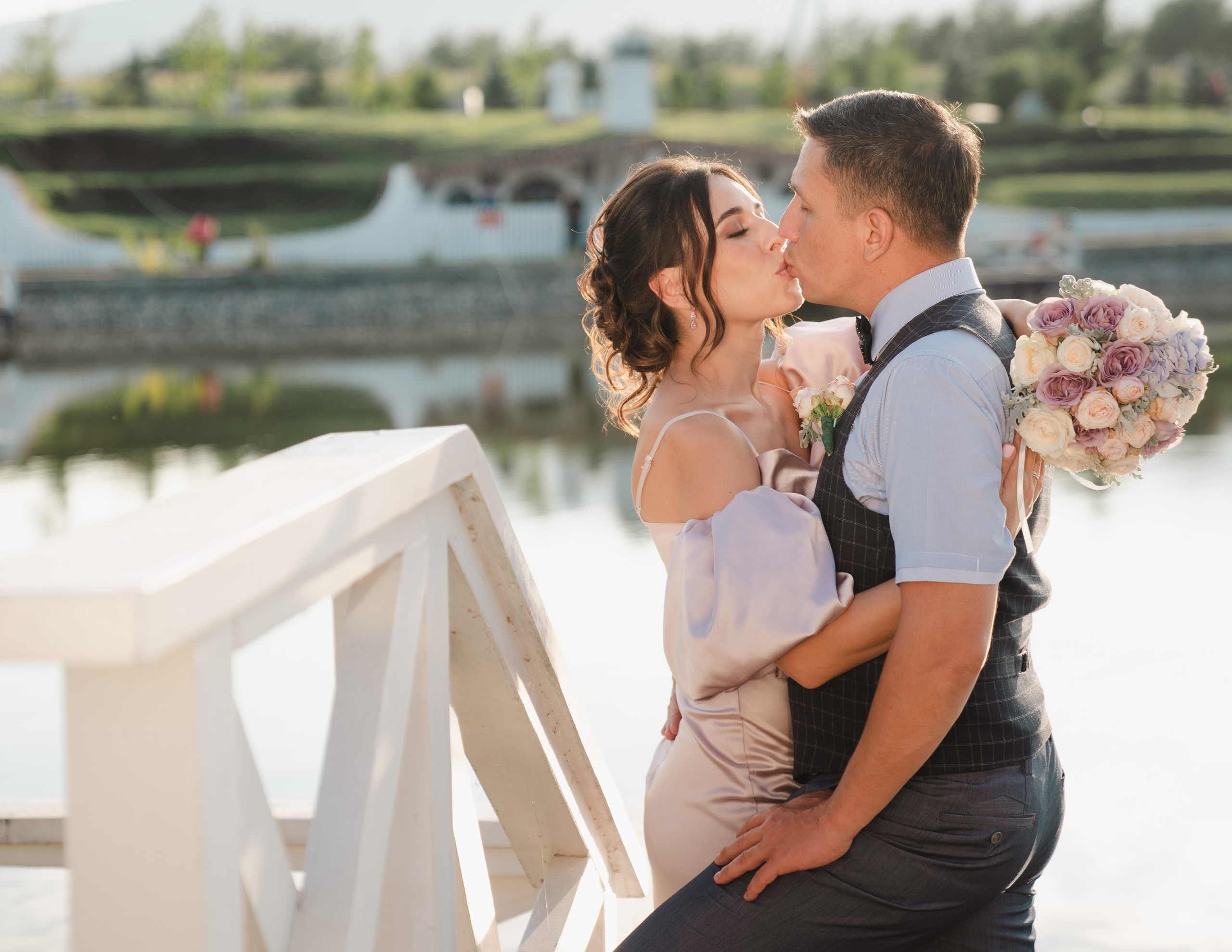 свадьба на  закате