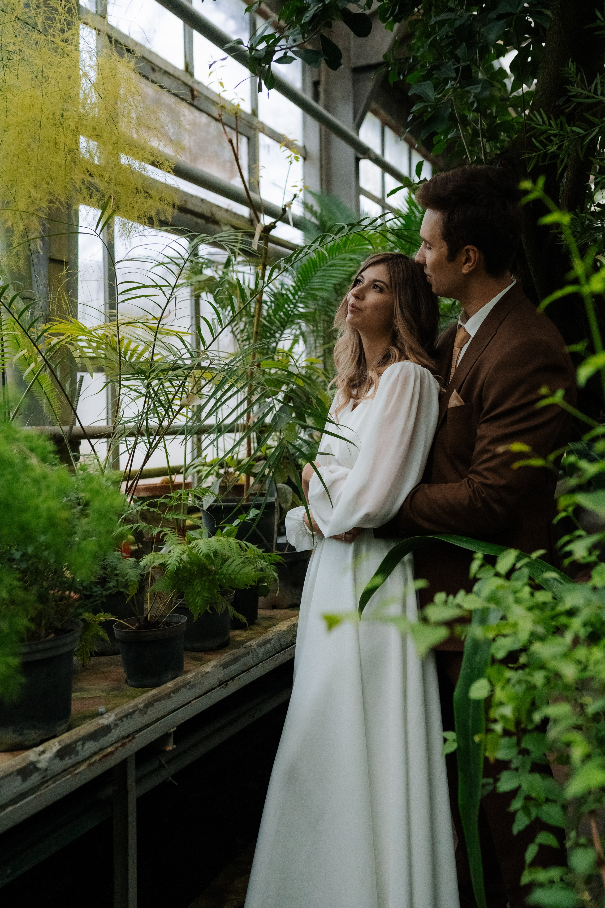 Свадебная фотосессия в оранжерее, Москва. Свадебный фотограф в Москве Анна Полушина