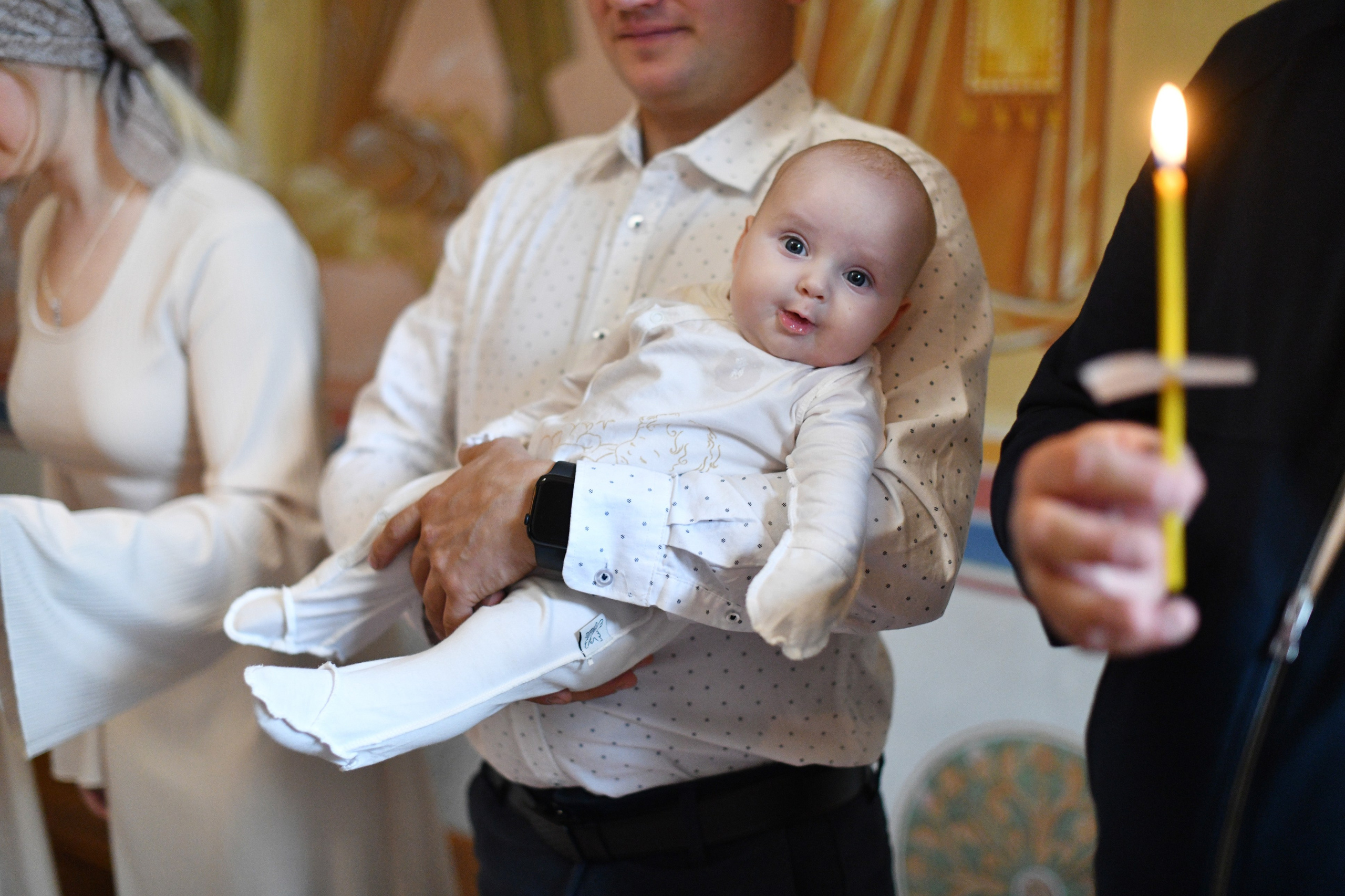 Крещение в Покровской церкви. Свадебный и портретный фотограф в Москве Галина Борисова