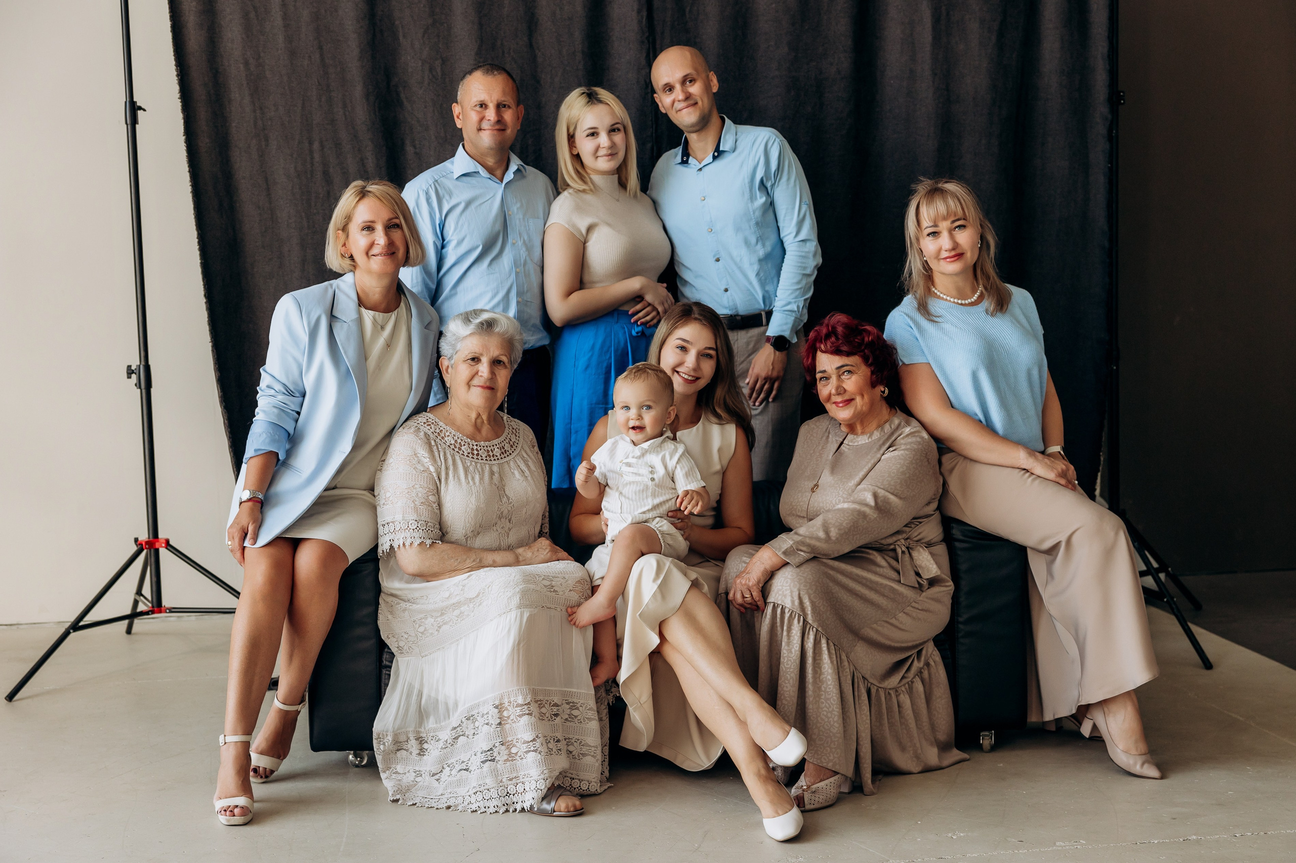 Анастасия и семья. Фотостудия Нюд. Фотограф в Калининграде свадебная фотография, репортажная, фотосессии