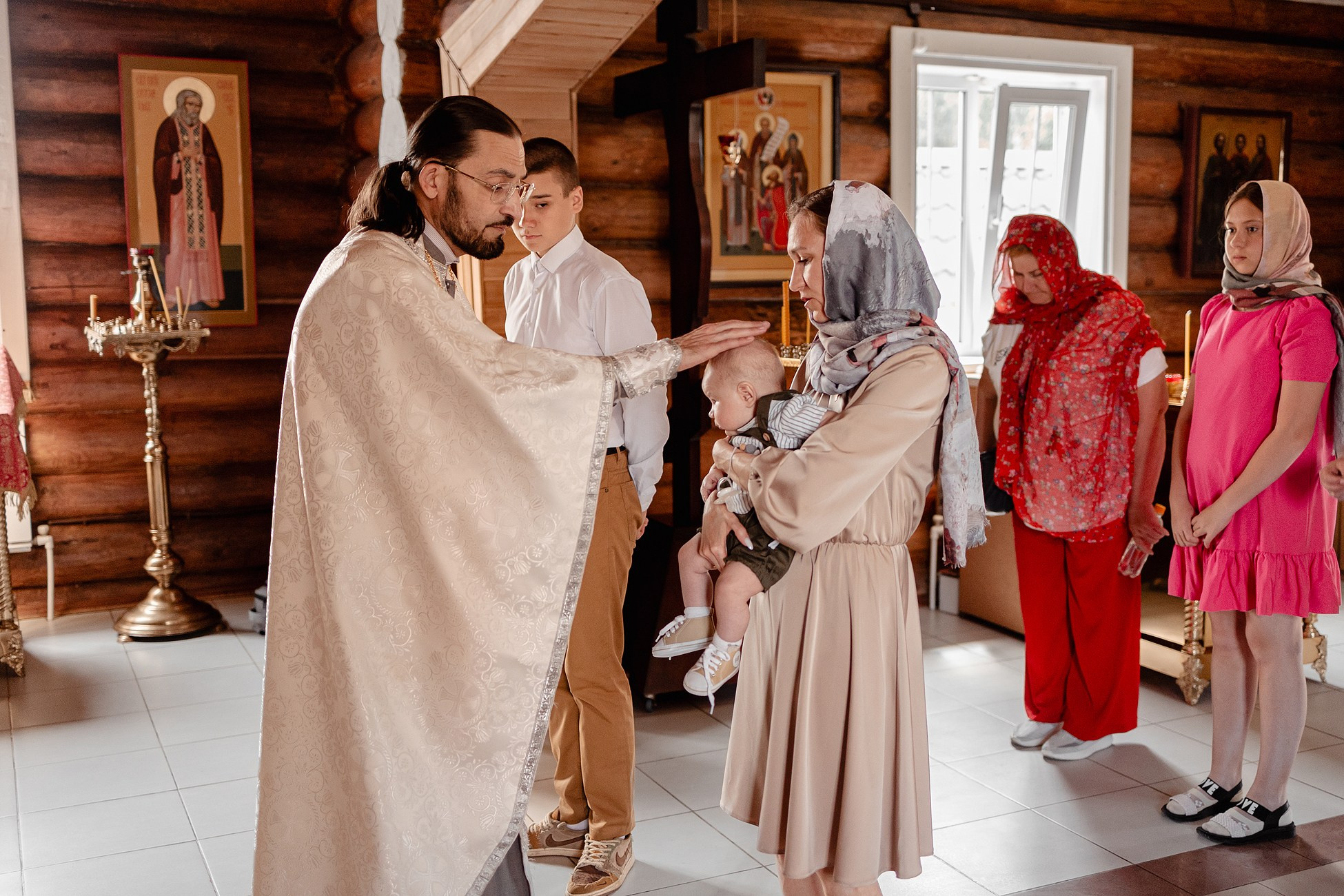 Крещение в Церкви Дмитрия Донского. Семейный фотограф в Пензе Мария Левина