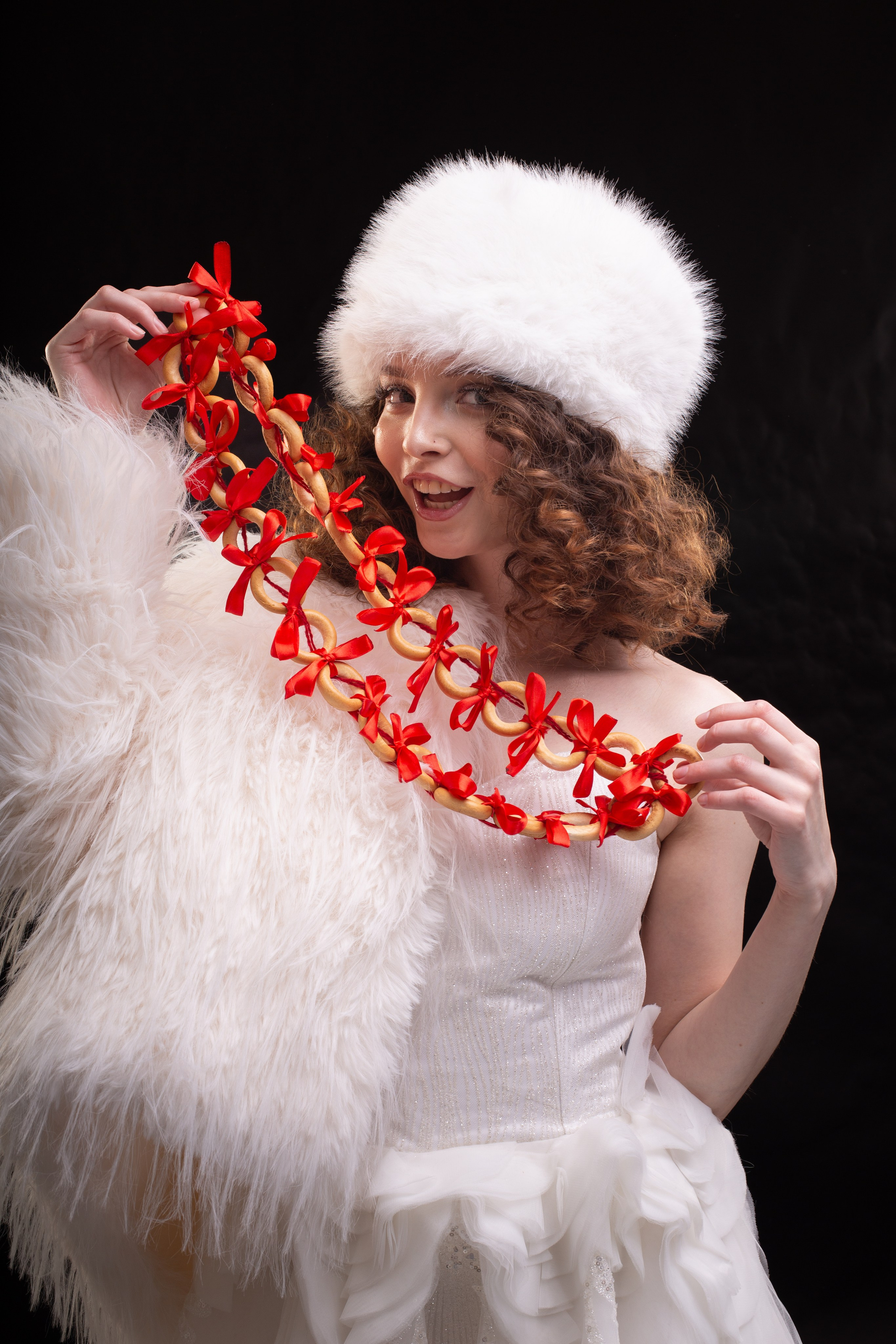 Индивидуальна зимняя фотосессия в студии. Фотограф Ставрополь Пятигорск Елизавета Дарина