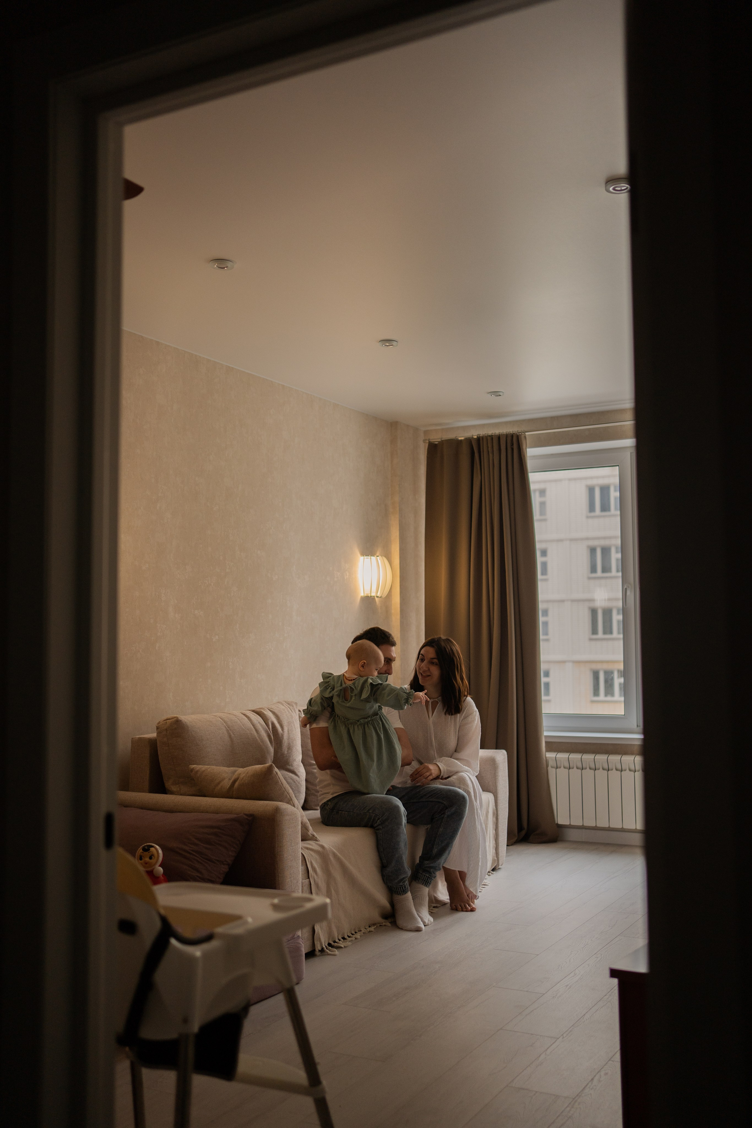 Домашняя фотосессия. Годик Еве. Фотограф грудного вскармливания в Москве Екатерина