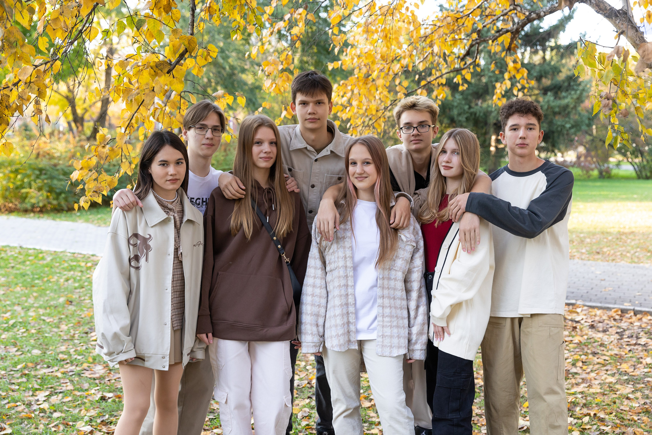 Осенняя фотосессия 9Б. Семейный, детский, школьный фотограф в Благовещенске Яна Белоусова