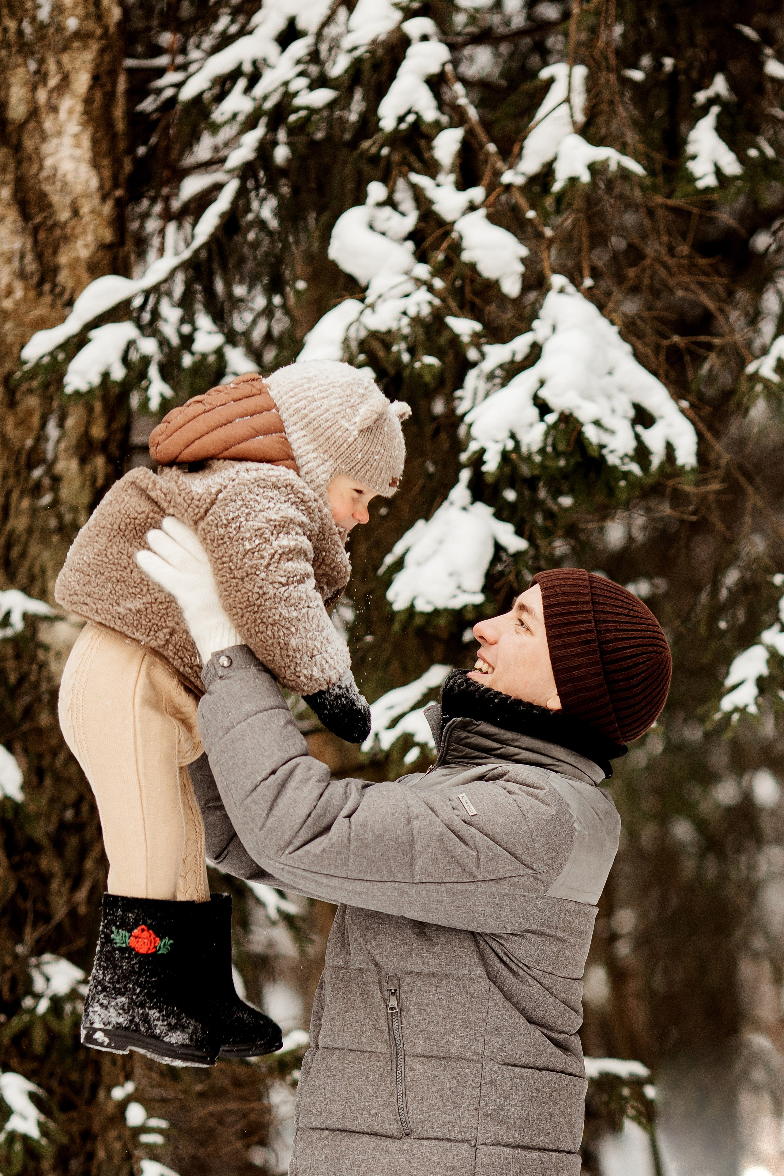 Зимние семейние фотосессии в лесу. Анна Блохина Фотограф Звенигород Одинцово Истра Красногорск Москва