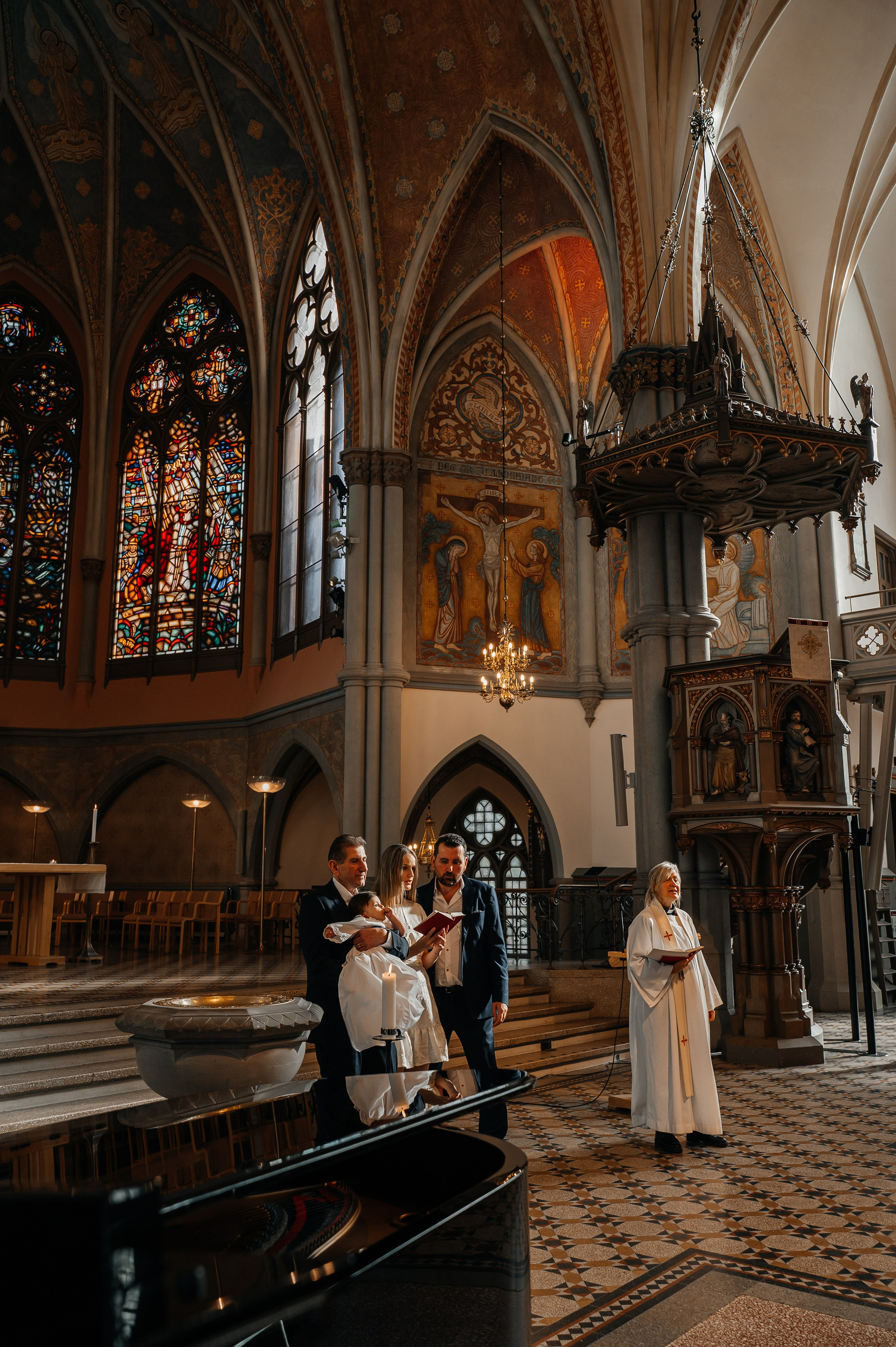 Dopfotografering i Oscar Fredriks kyrka | Fotograf i Göteborg. Bröllops- och familjefotograf i Halmstad | Valentina