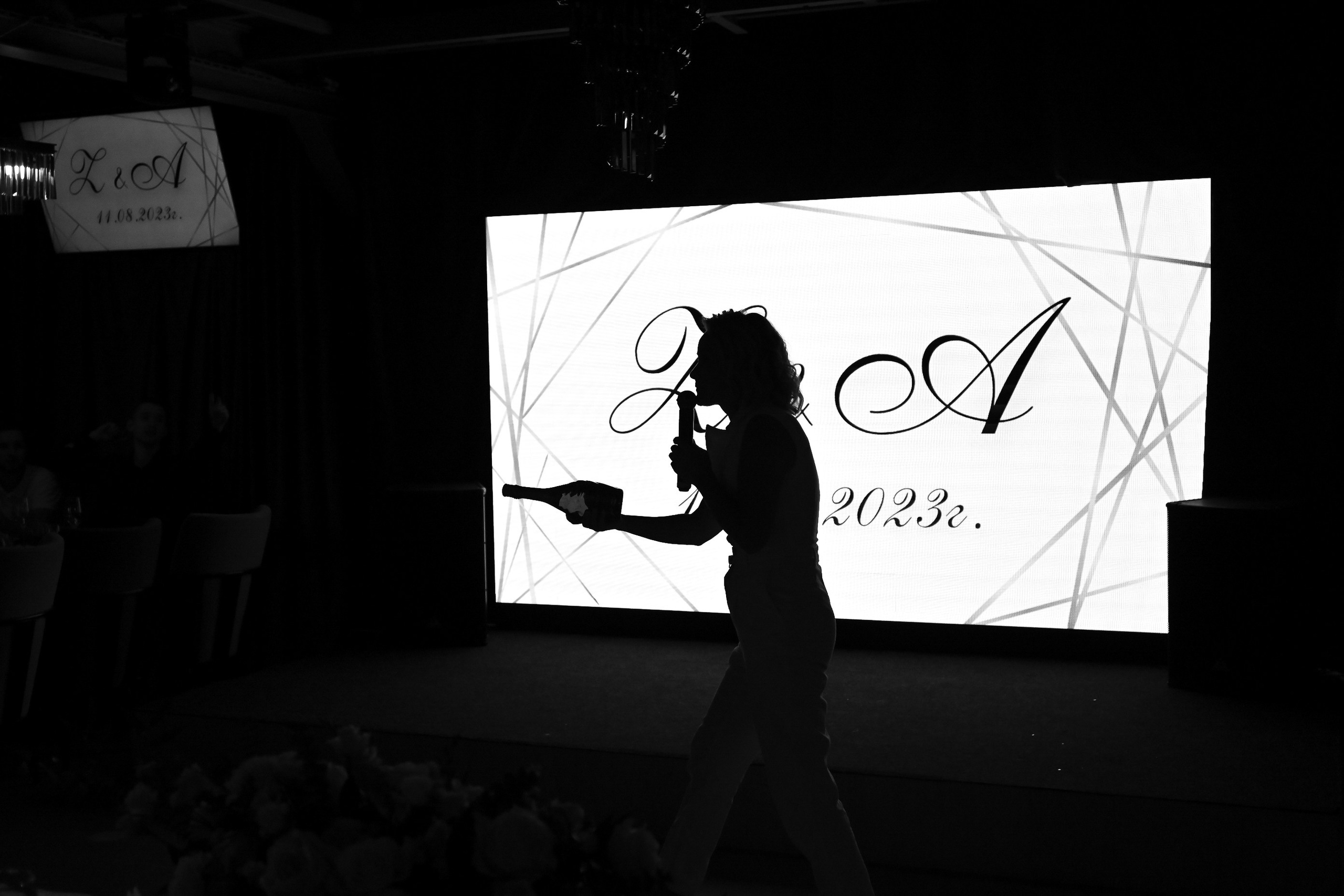 Black and white film. <3