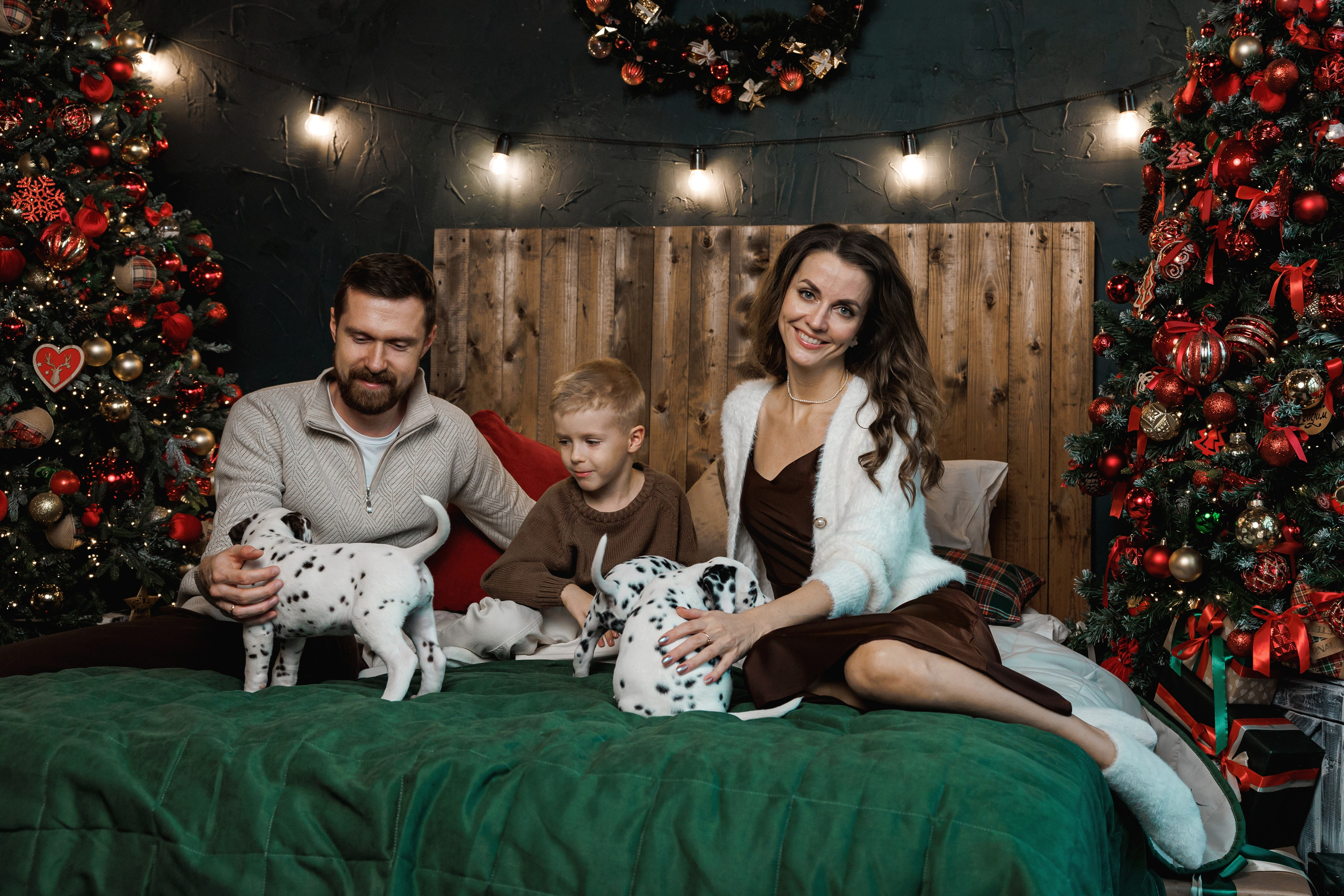 Новогодняя фотосессия с венками. Портретный фотограф Панферова Регина г. Санкт-Петербург, г. Казань