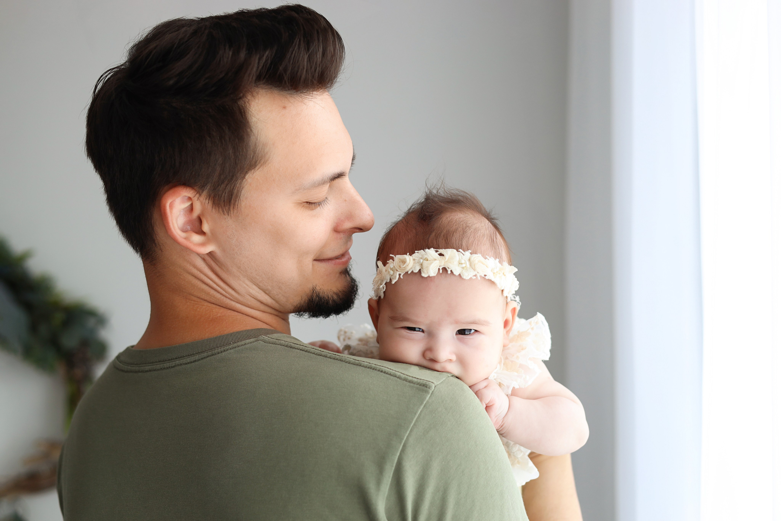 Фотосессия Василисы в студии в Бутово. Фотограф новорожденных Москва. Ньюборн фотограф Москва