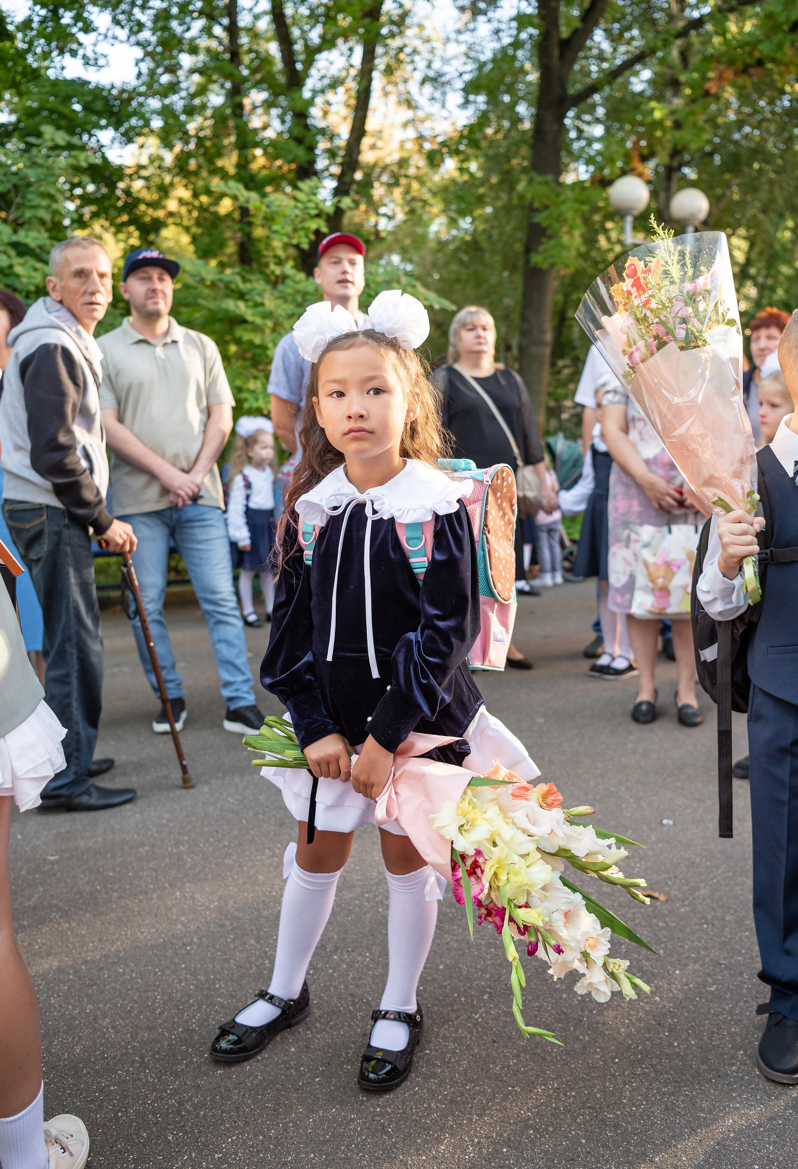 1 сентября. Линейка. Школа 2097. Детский и семейный фотограф г. Москва Оксана Катаджи ☘