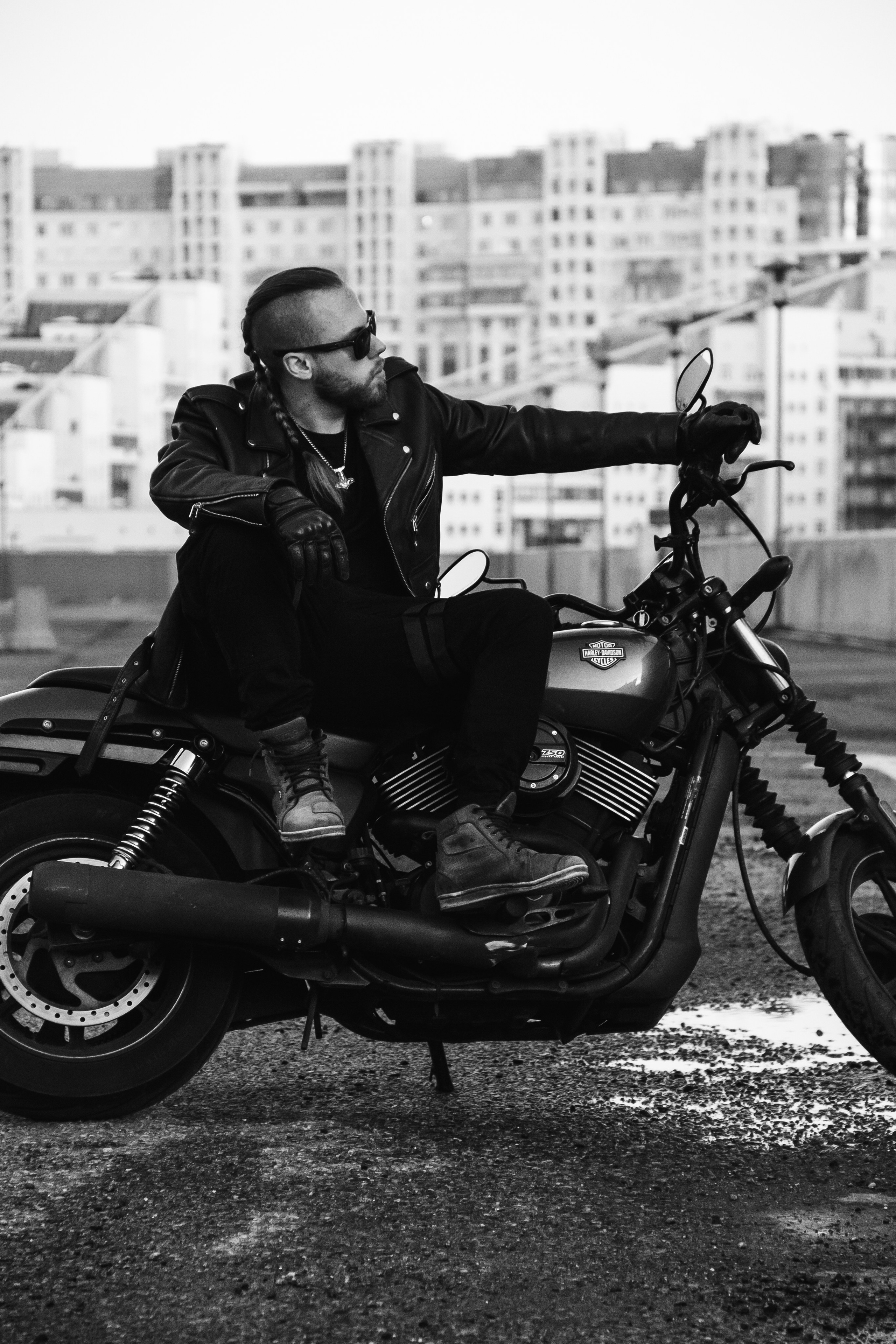 Иван и Harley Davidson. Наталия Фролова. Фотограф. Москва