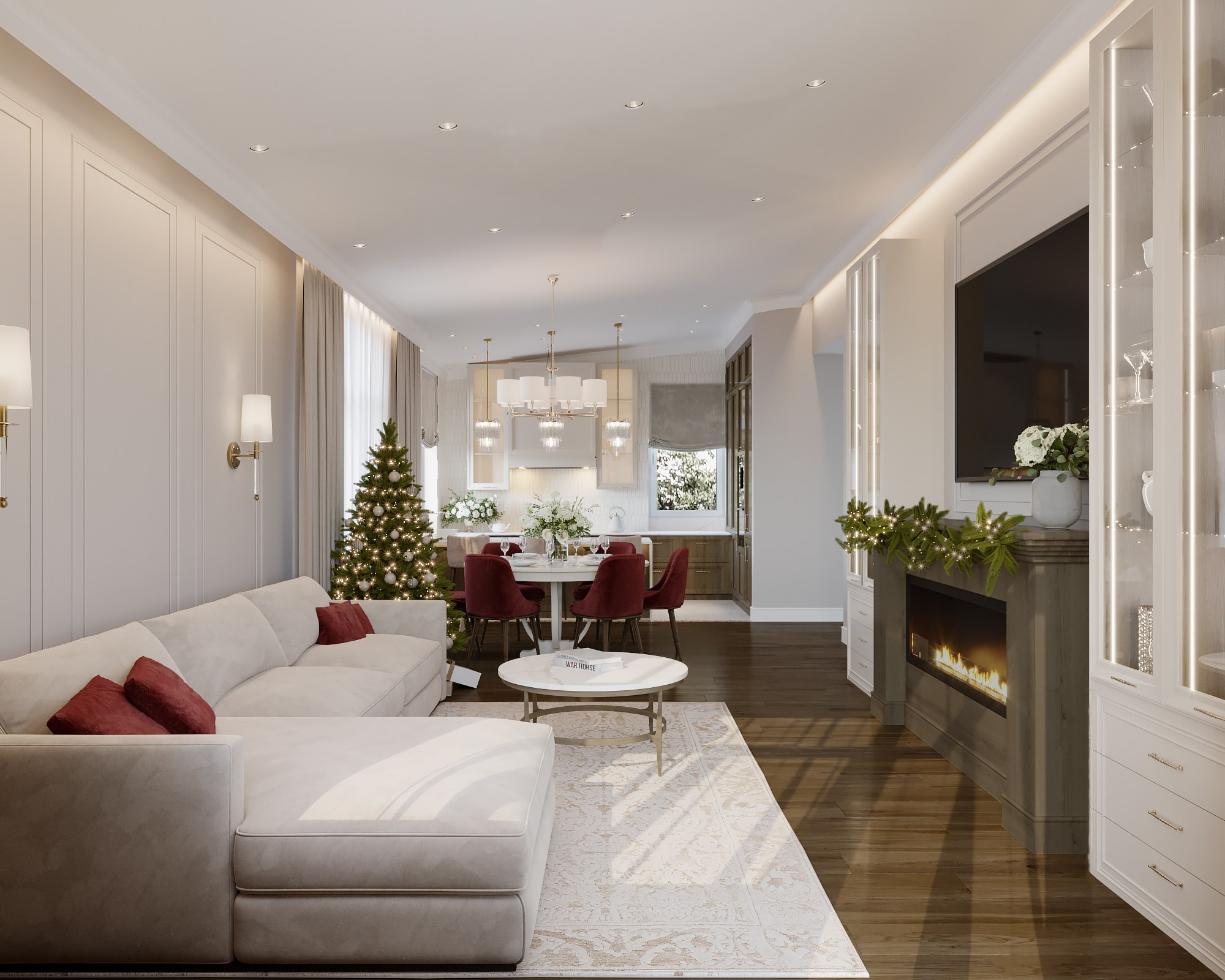 Дизайн-проект дома, пос. Прибрежный. Дизайнер интерьера в Дубне, Москве, Дмитрове