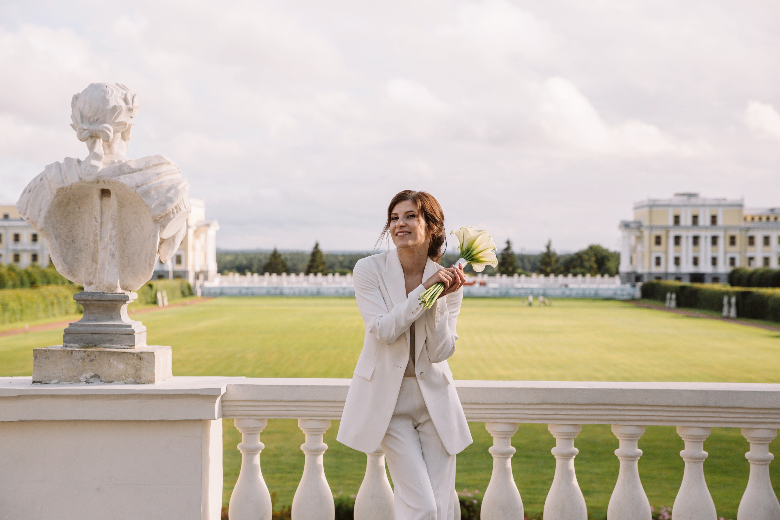 Свадебная фотосессия Давида и Марины в усадьбе Архангельское. Фотограф и видеограф Анна Домашенко