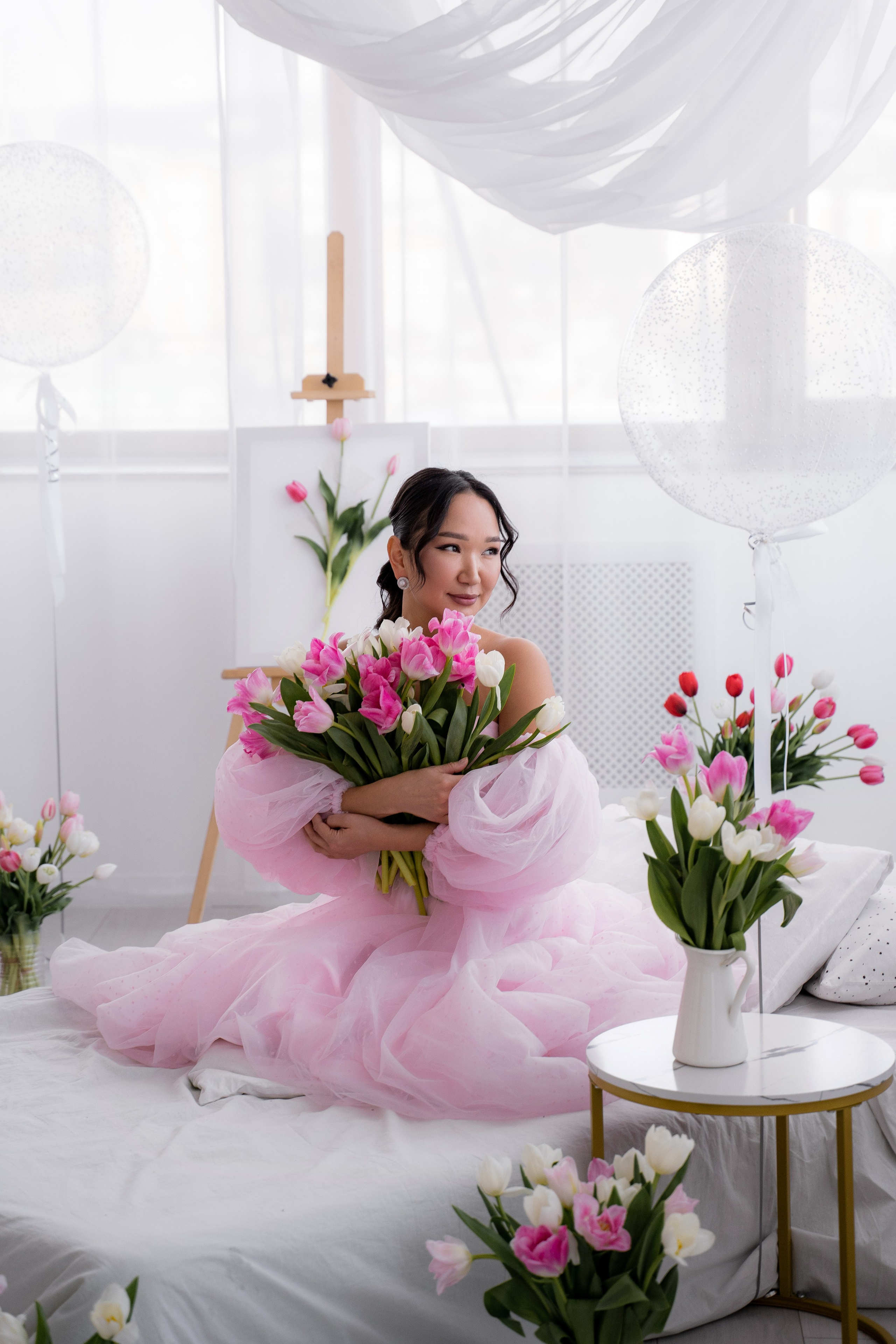 Тюльпановое настроение. Фотостудия Малина в городе Улан-Удэ. Фотограф Ирина Жарникова