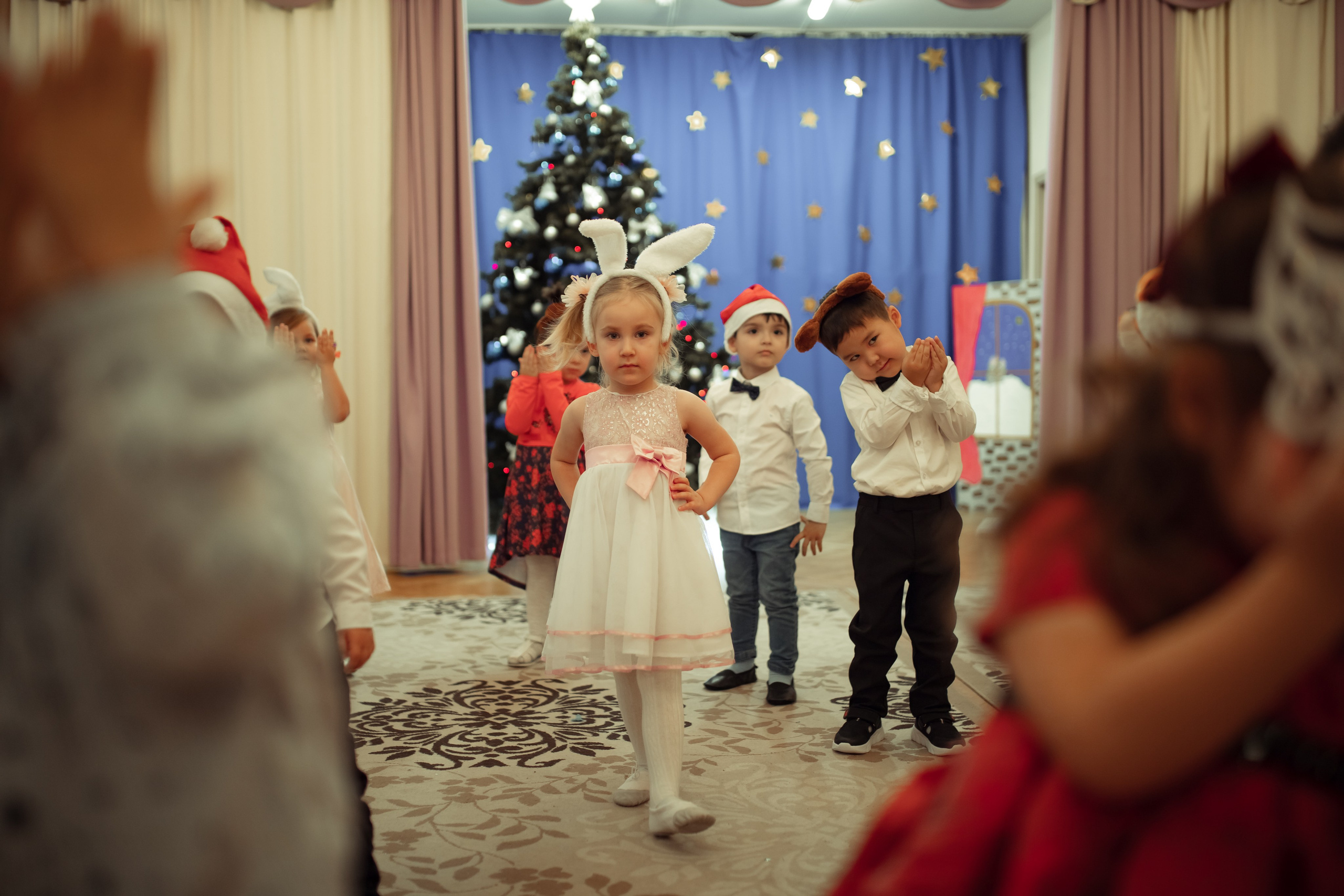 Новогодний утренник в детском саду. Семейный и детский фотограф в Москве Дорогова Екатерина