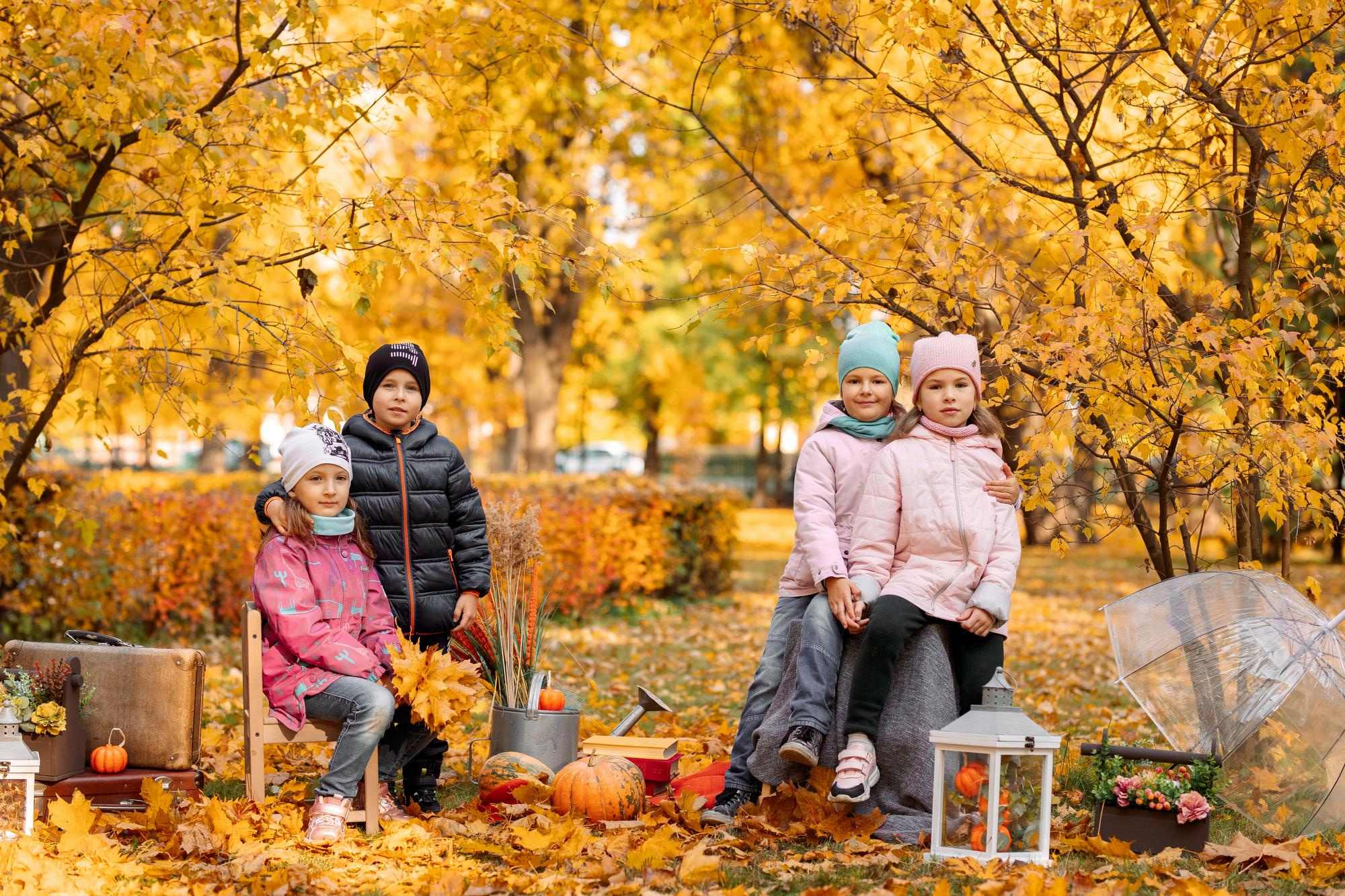Детский сад. Осень. Для альбома. Фотограф в Кронштадте и Санкт-Петербурге Анастасия Коваленко