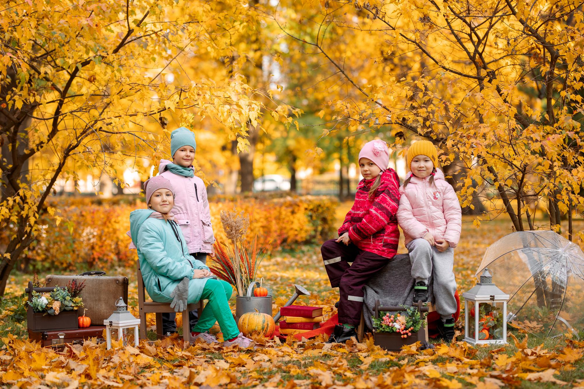 Детский сад. Осень. Для альбома. Фотограф в Кронштадте и Санкт-Петербурге Анастасия Коваленко