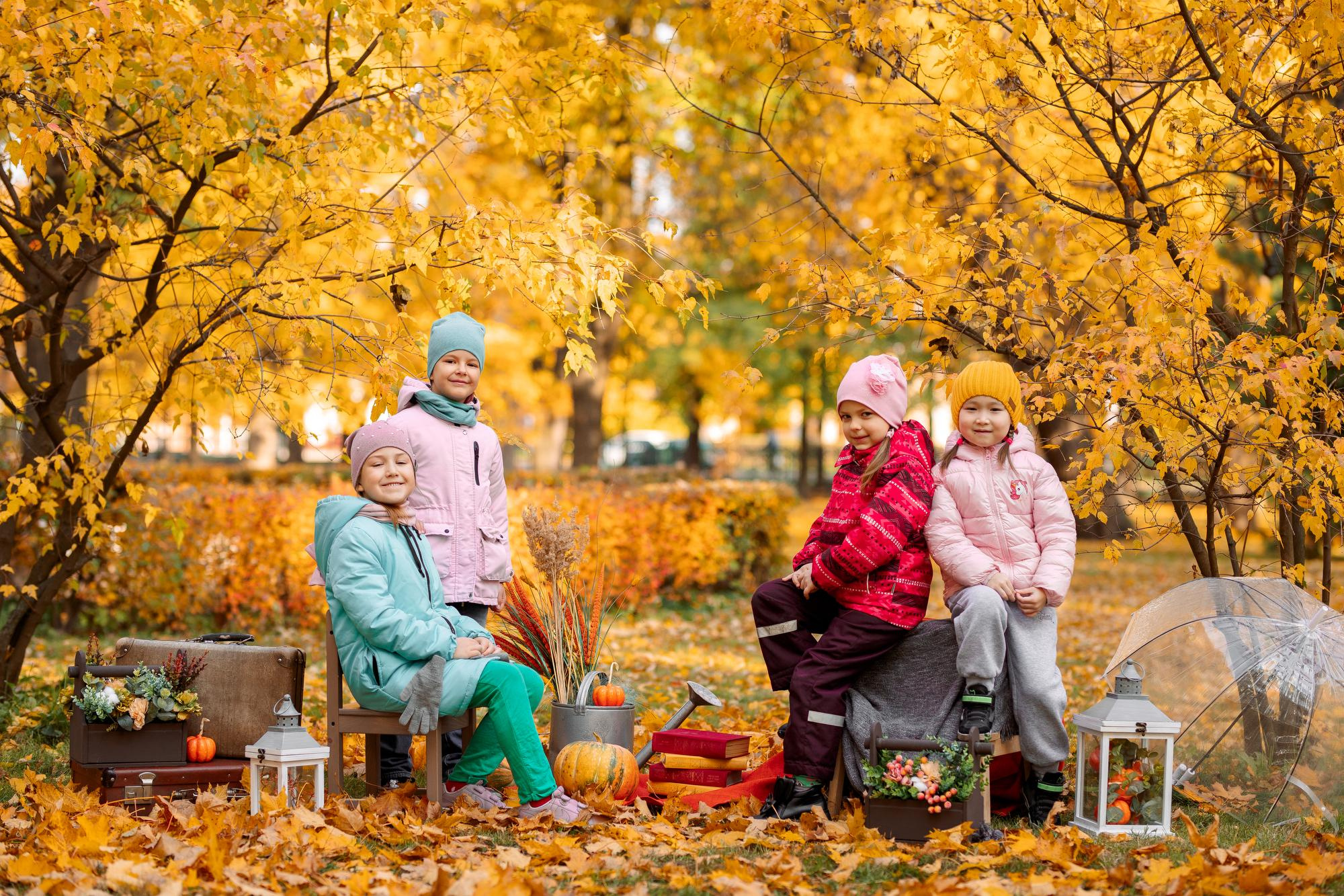 Детский сад. Осень. Для альбома. Фотограф в Кронштадте и Санкт-Петербурге Анастасия Коваленко