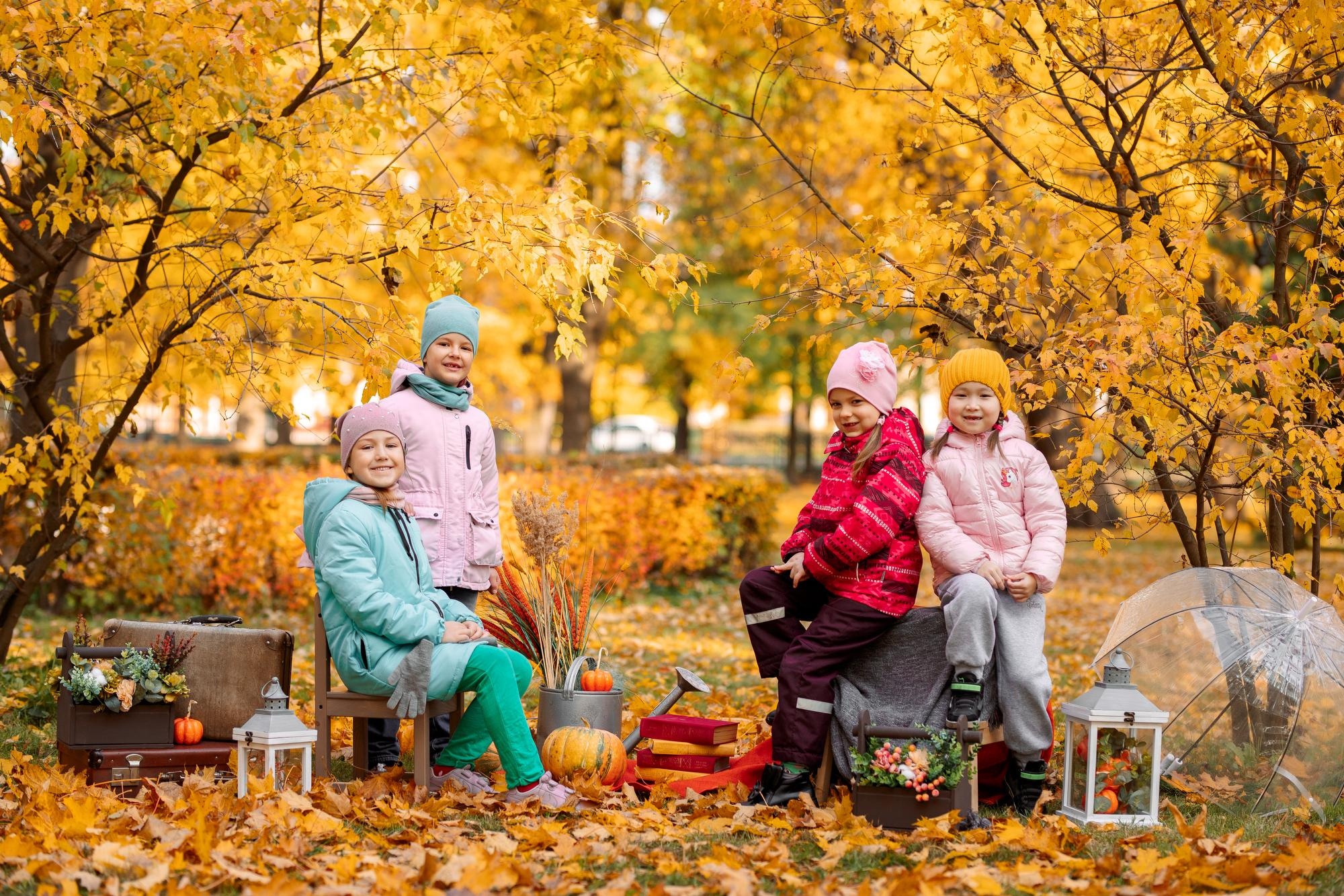 Детский сад. Осень. Для альбома. Фотограф в Кронштадте и Санкт-Петербурге Анастасия Коваленко