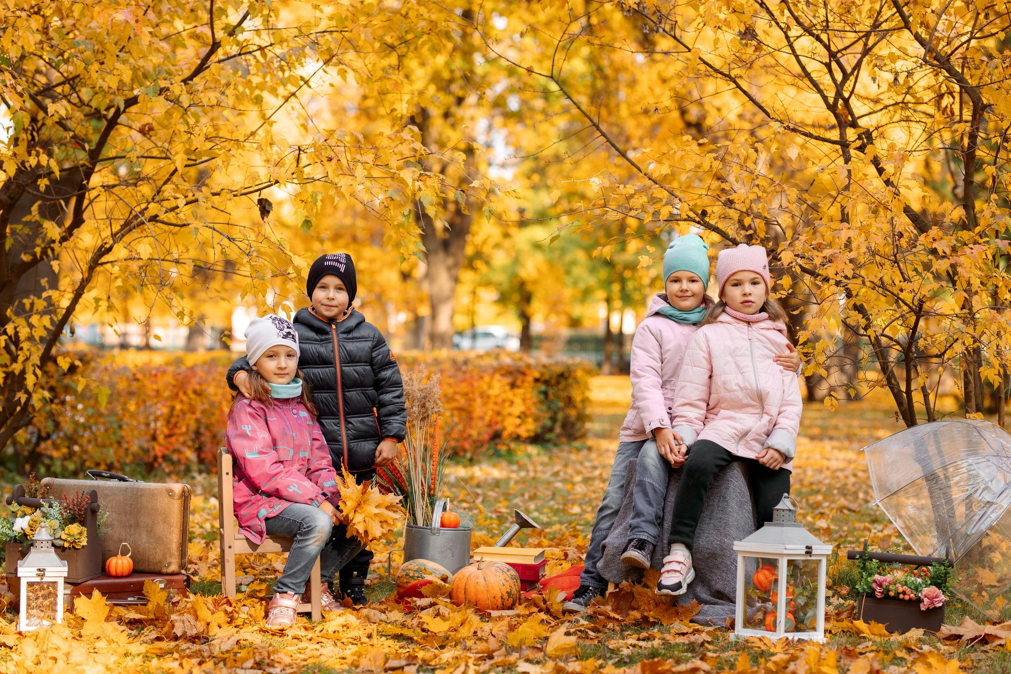 Детский сад. Осень. Для альбома. Фотограф в Кронштадте и Санкт-Петербурге Анастасия Коваленко
