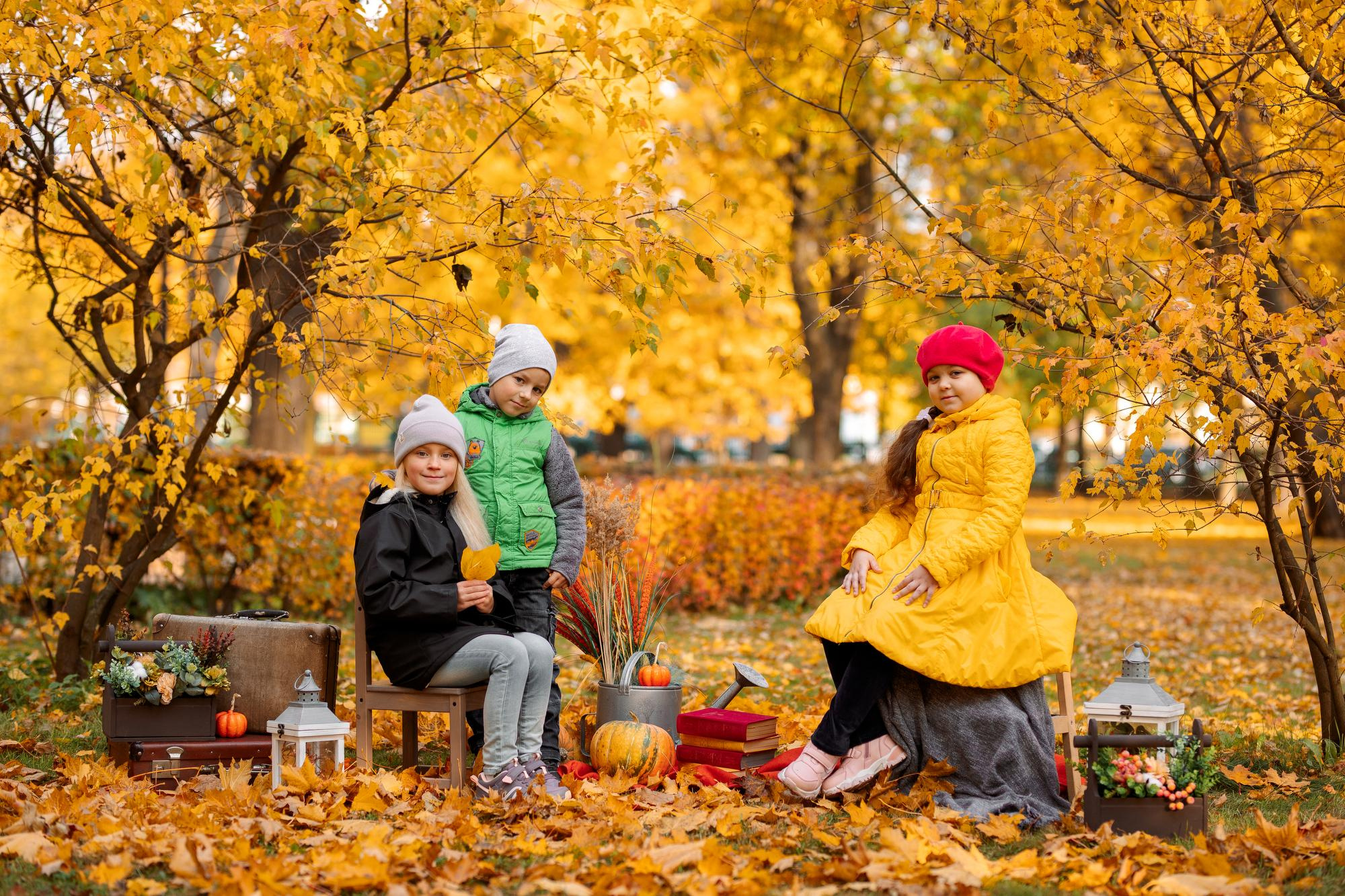 Детский сад. Осень. Для альбома. Фотограф в Кронштадте и Санкт-Петербурге Анастасия Коваленко