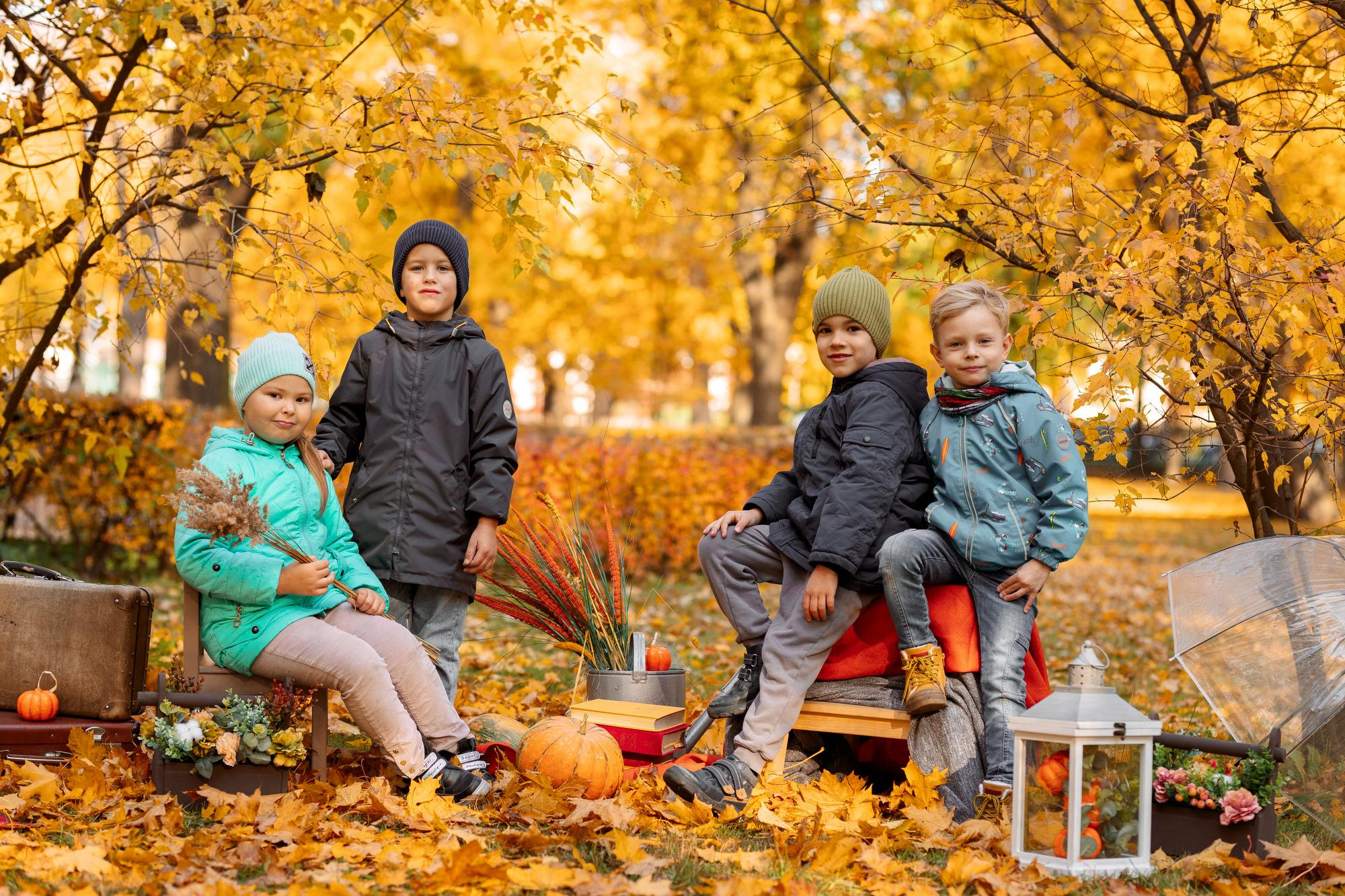Детский сад. Осень. Для альбома. Фотограф в Кронштадте и Санкт-Петербурге Анастасия Коваленко