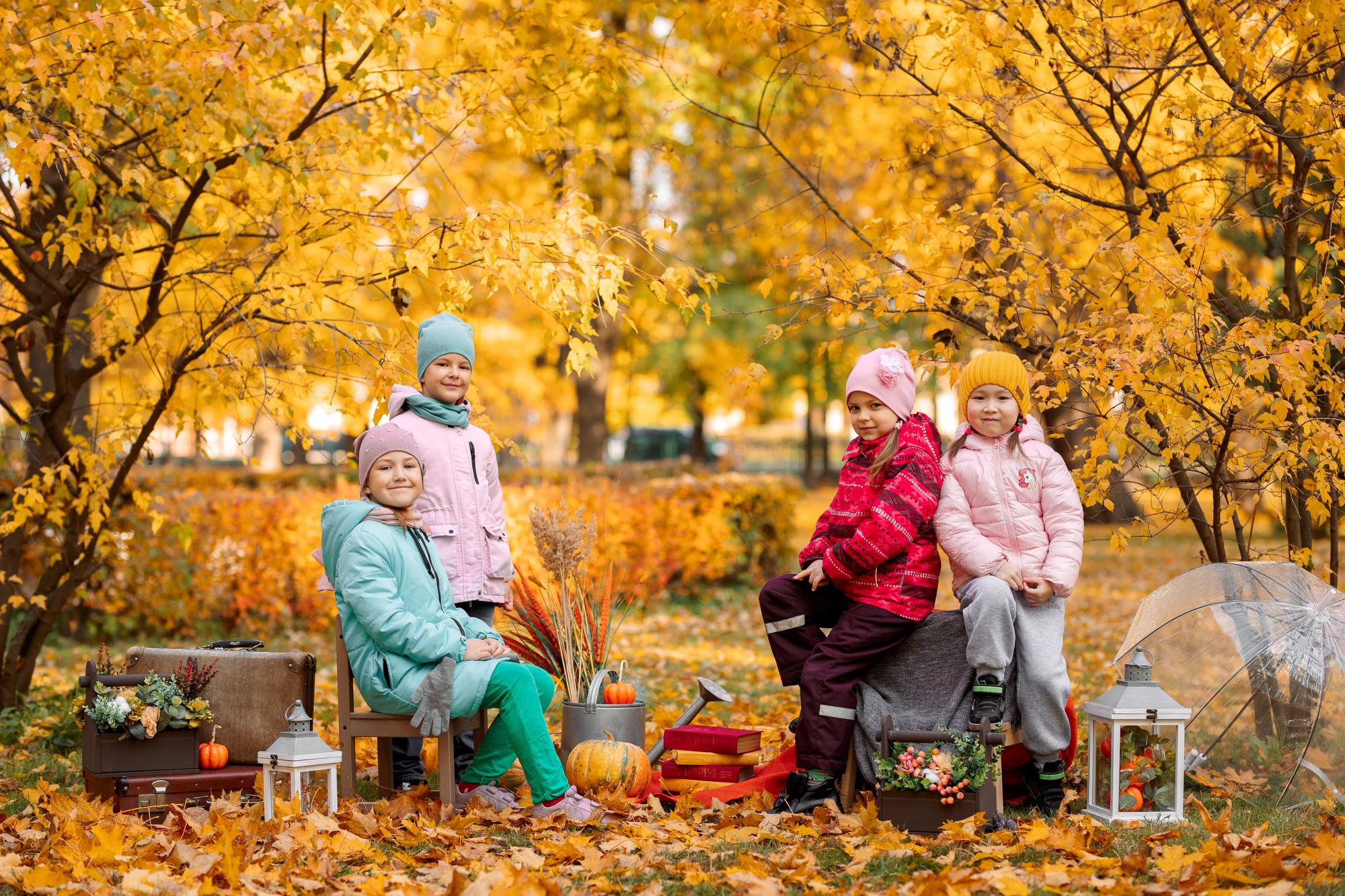 Детский сад. Осень. Для альбома. Фотограф в Кронштадте и Санкт-Петербурге Анастасия Коваленко