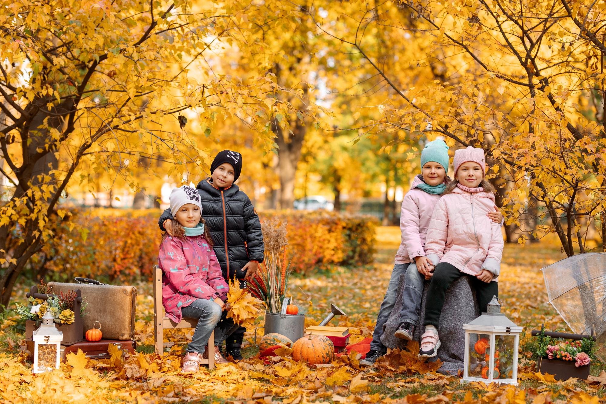 Детский сад. Осень. Для альбома. Фотограф в Кронштадте и Санкт-Петербурге Анастасия Коваленко