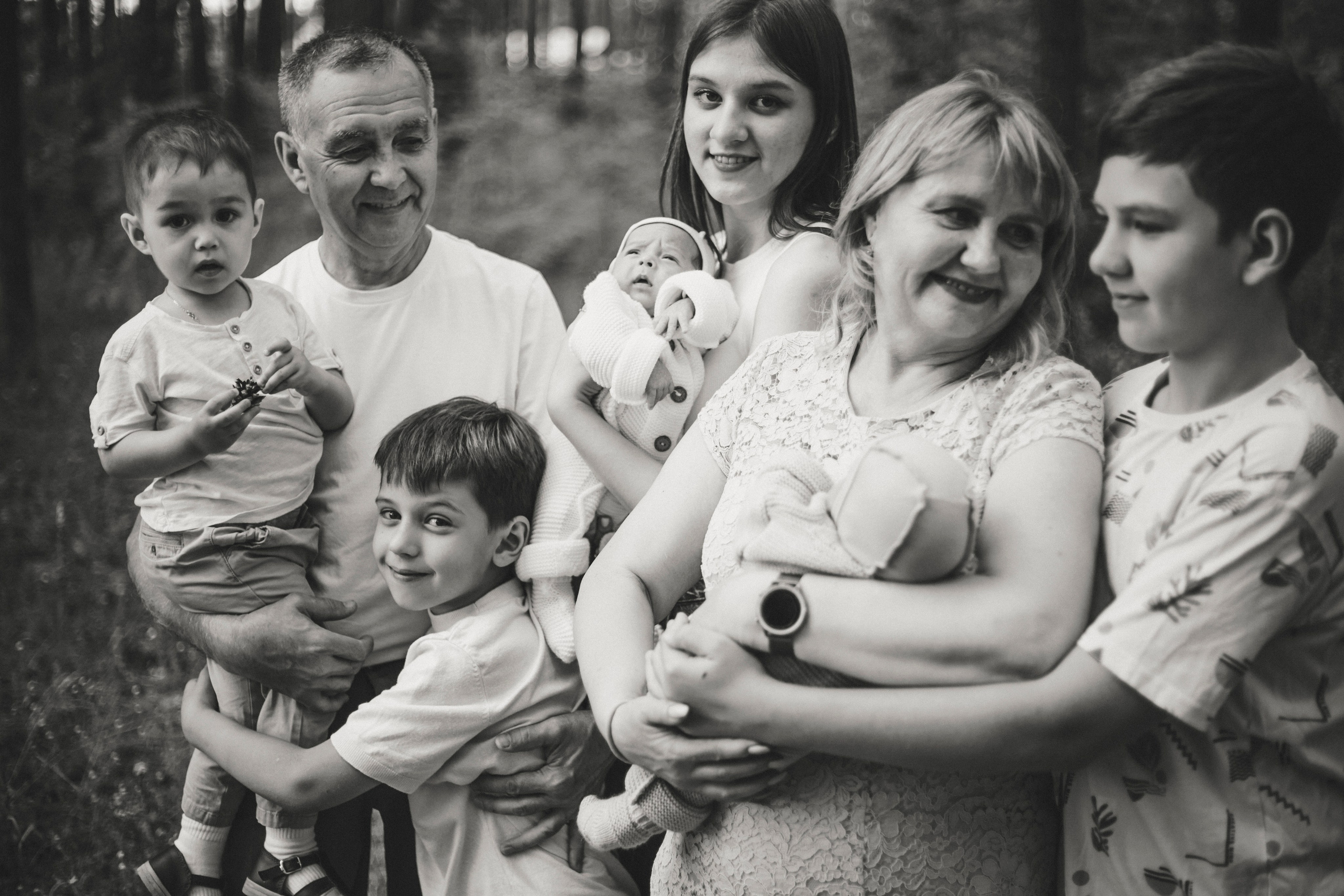 Бабушка и дедушка с внуками. Семейный фотограф г. Димировград Андросова Екатерина