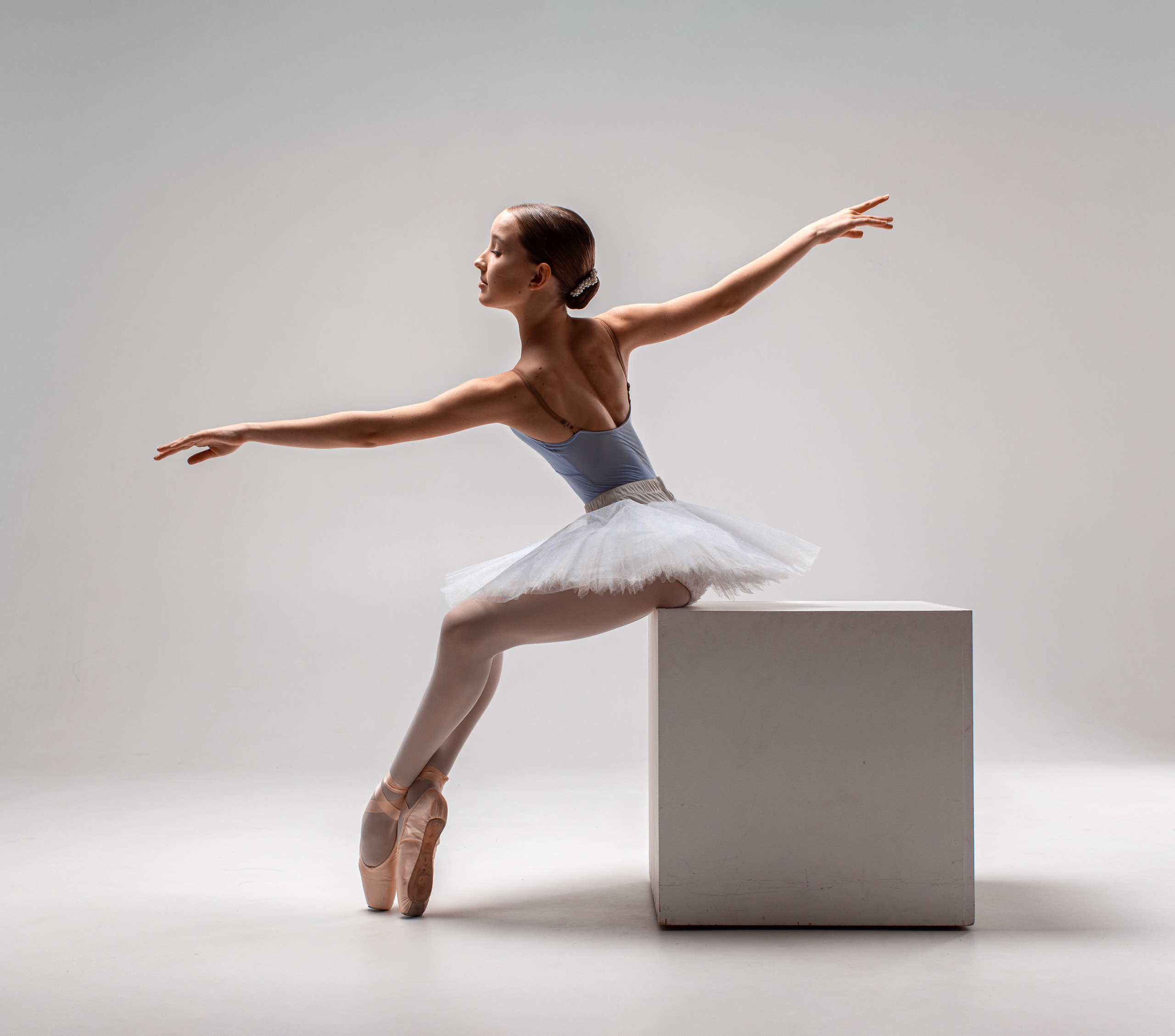 Балетная съёмка на белой циклораме и фонах. Балетный фотограф Алина Ханько — Душа Балета