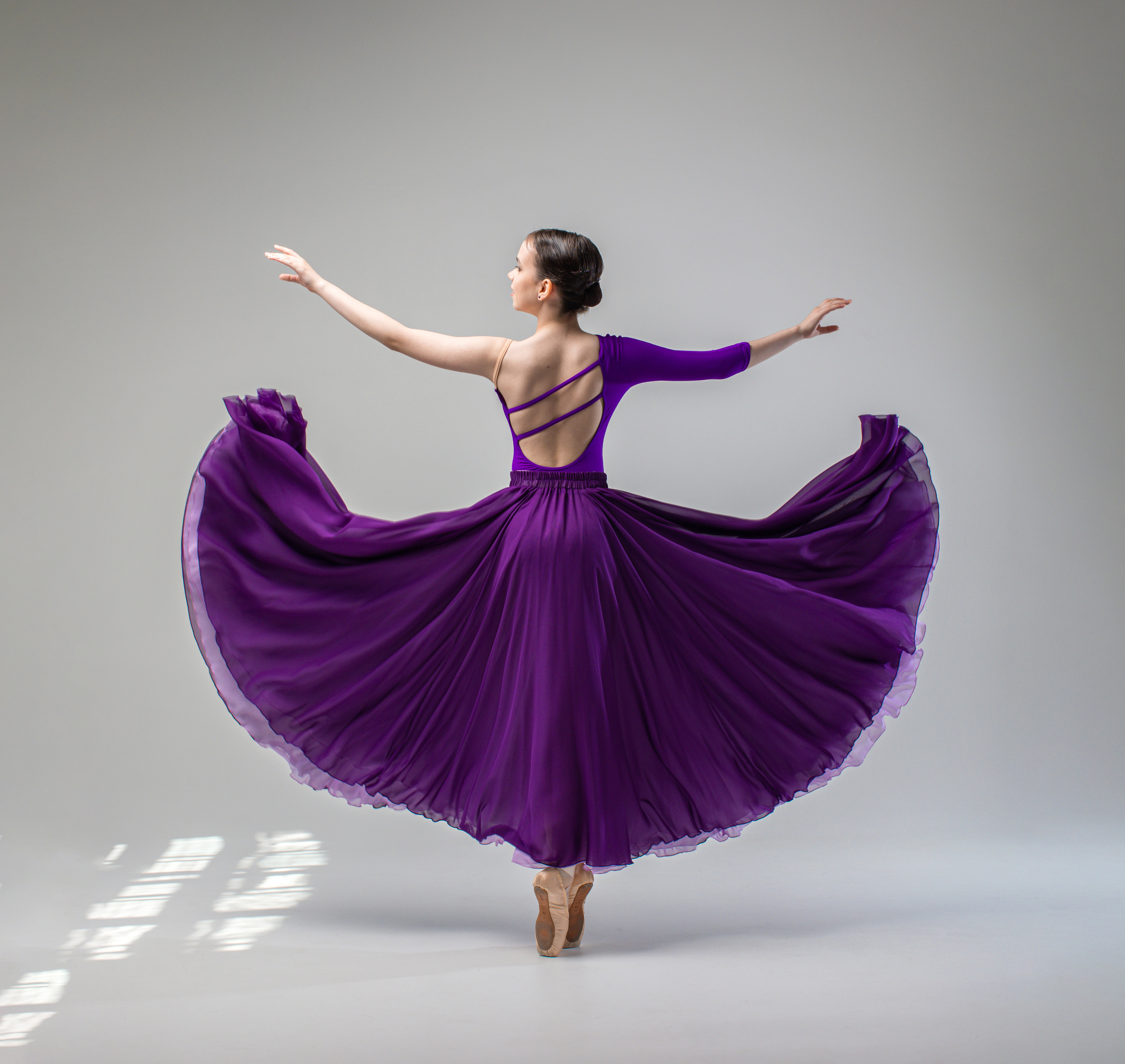 Фиолетовая воздушная длинная юбка напрокат. Балетный фотограф Алина Ханько — Душа Балета