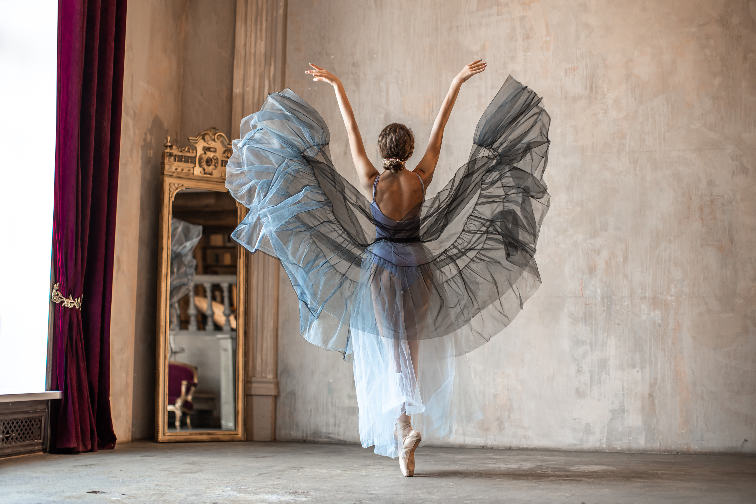 Воздушная юбка прозрачная напрокат Marine. Балетный фотограф Алина Ханько — Душа Балета