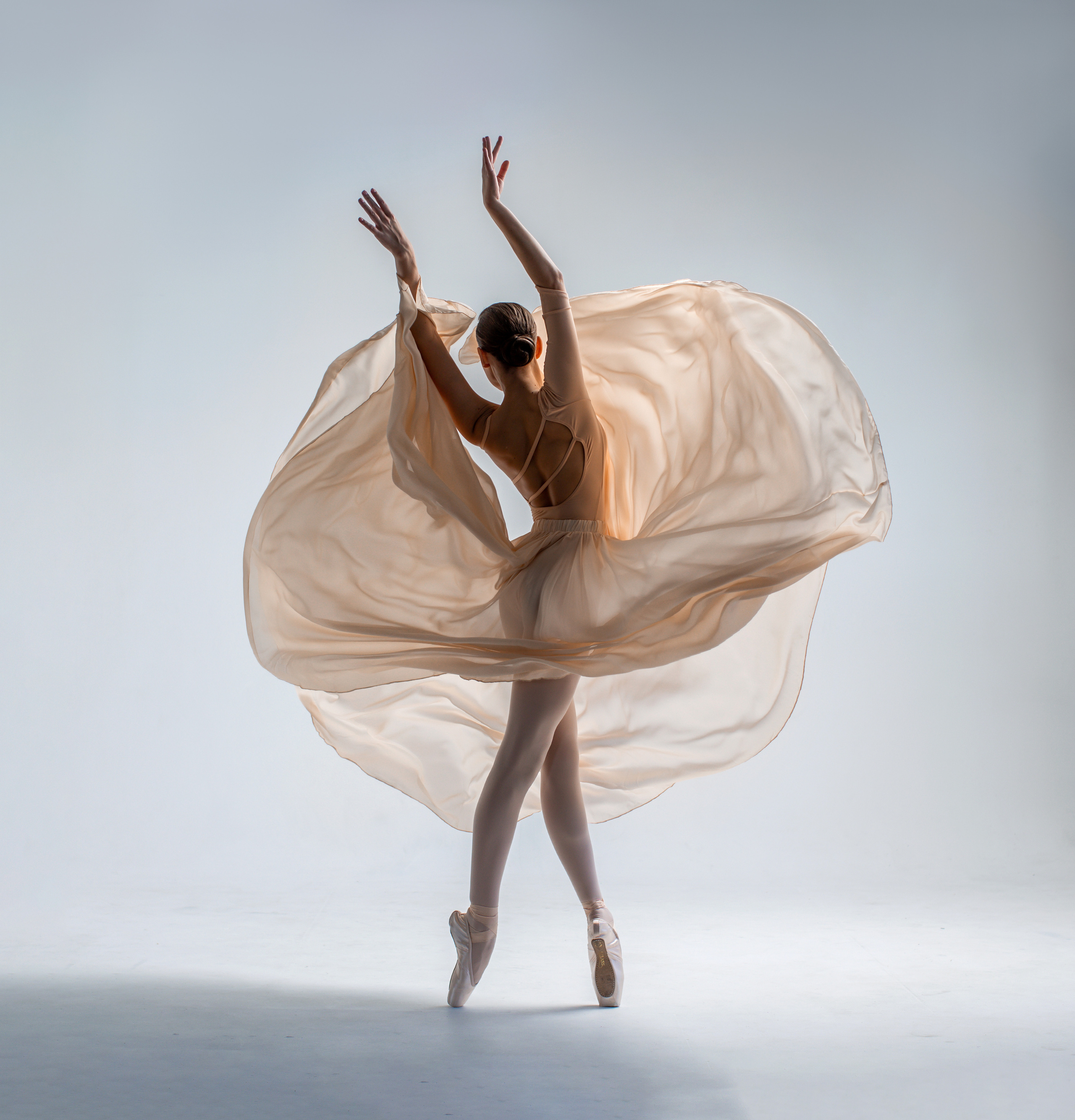 Бежевая воздушная юбка напрокат для фотосессии. Балетный фотограф Алина Ханько — Душа Балета