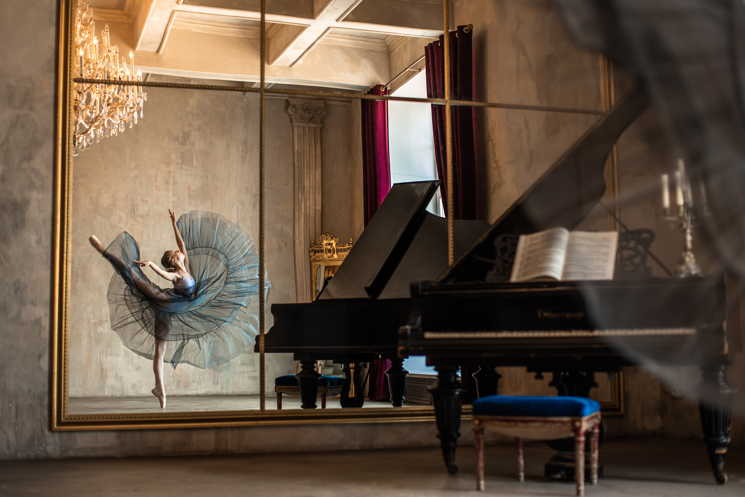 Воздушная юбка прозрачная напрокат Marine. Балетный фотограф Алина Ханько — Душа Балета