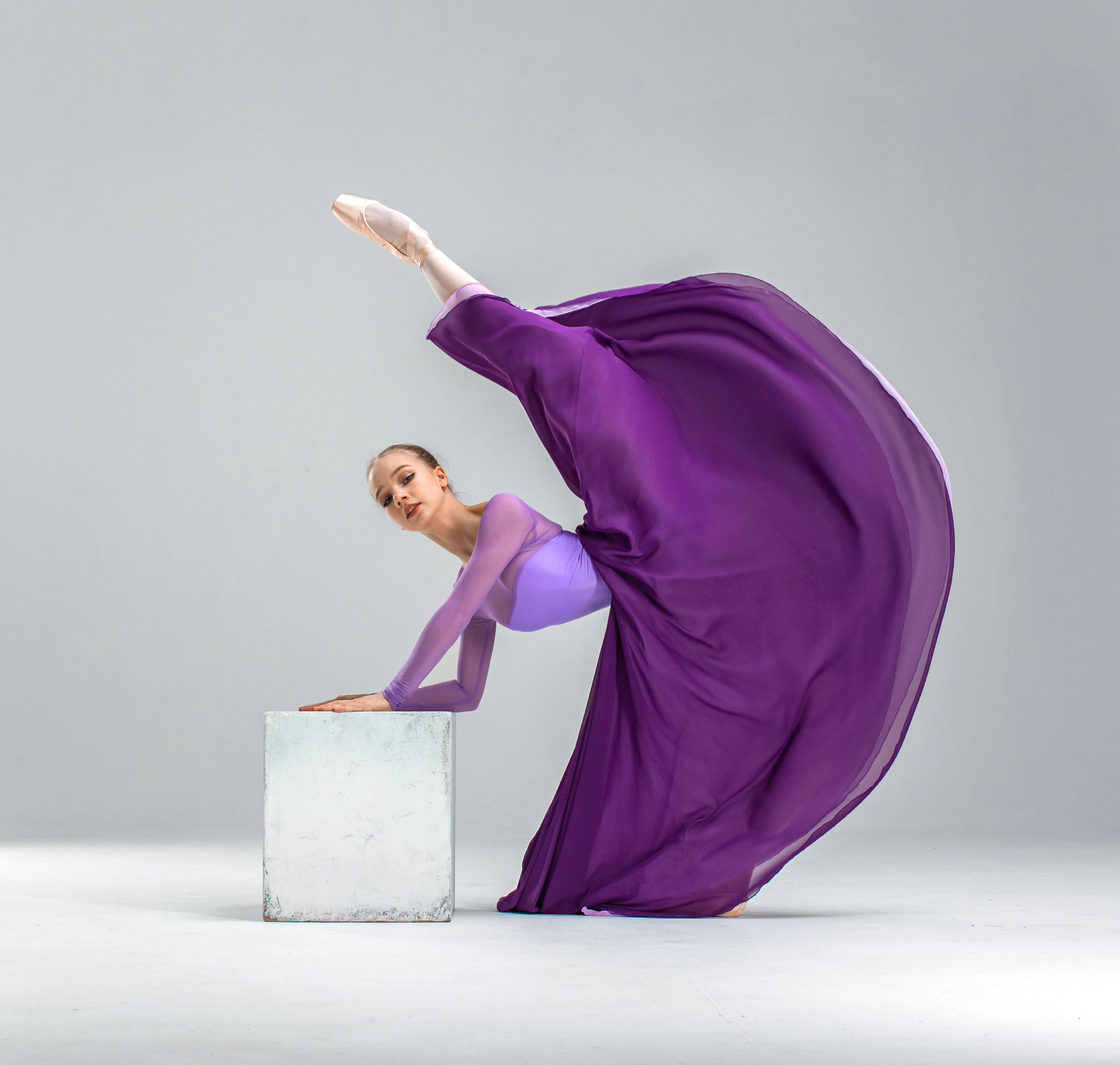 Фиолетовая воздушная длинная юбка напрокат. Балетный фотограф Алина Ханько — Душа Балета