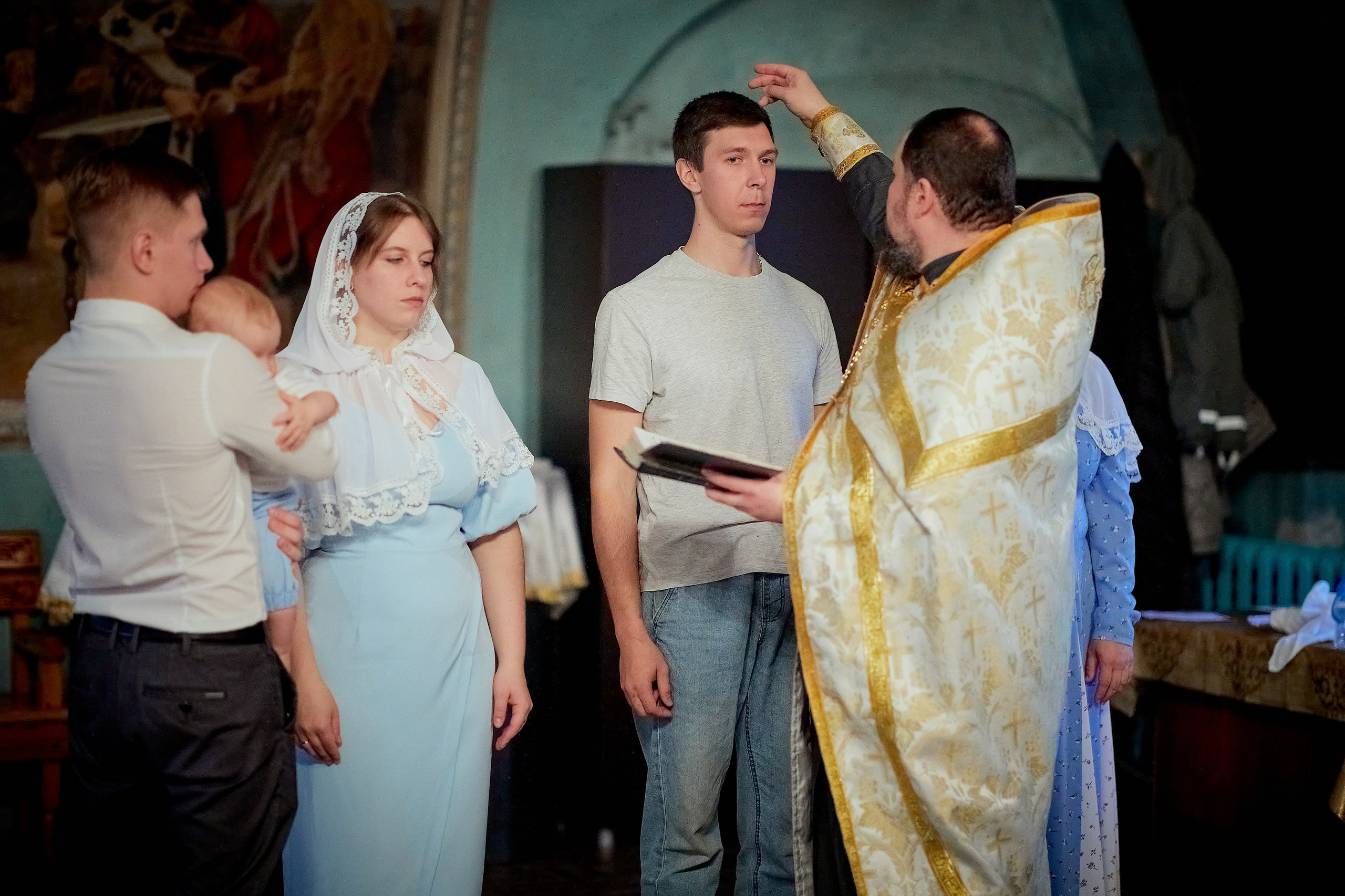 Крещение Егорушки. Семейный и детский фотограф в Ярославле Юлия Галашина