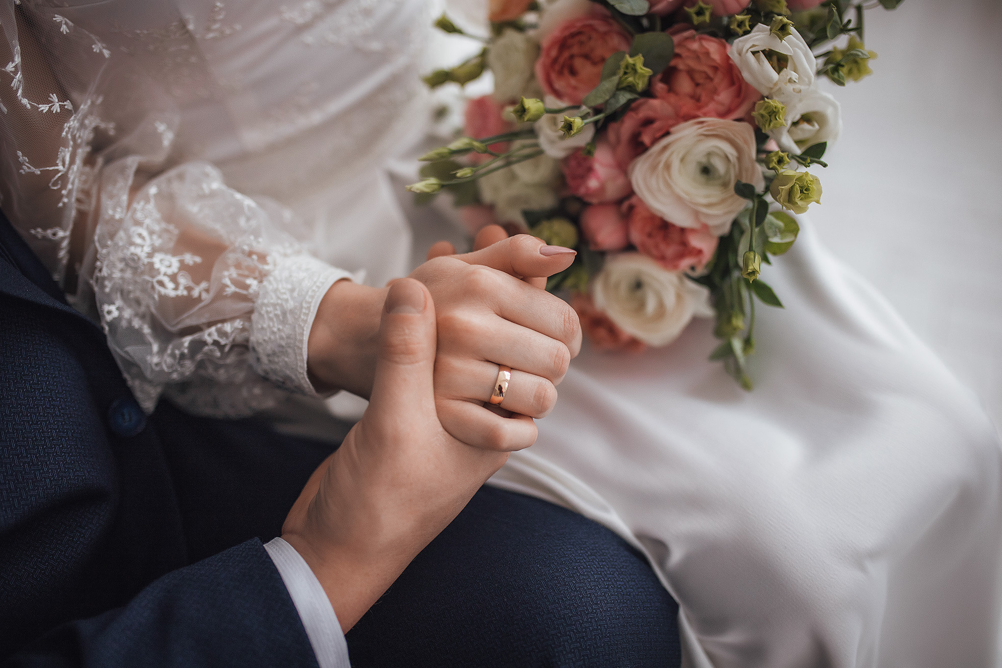 Свадебная фотосессия в студии Екатерина и Никита. Семейный и свадебный фотограф в Донецке Елена Гордеева